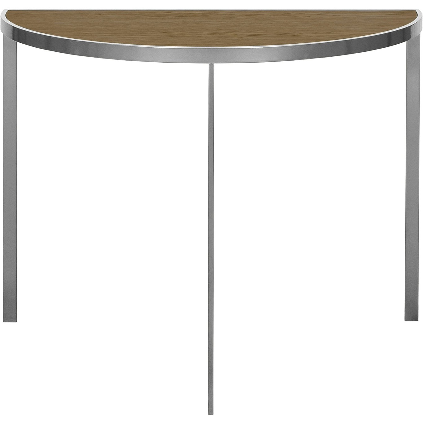 Square Console Table 93x46x70 cm, Silver Grey/Burned Walnut