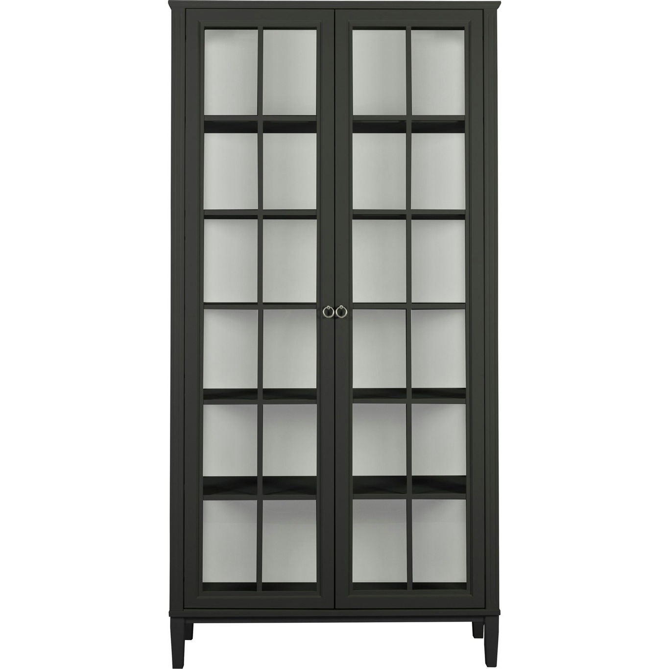 Stockholm 2.0 Display cabinet 99x37x201, Black