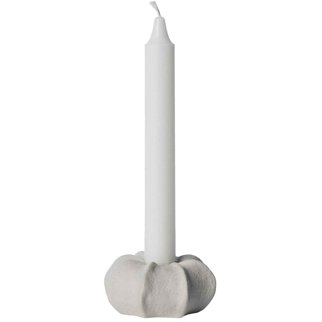Candlestick Ø7,5 cm, Natural White