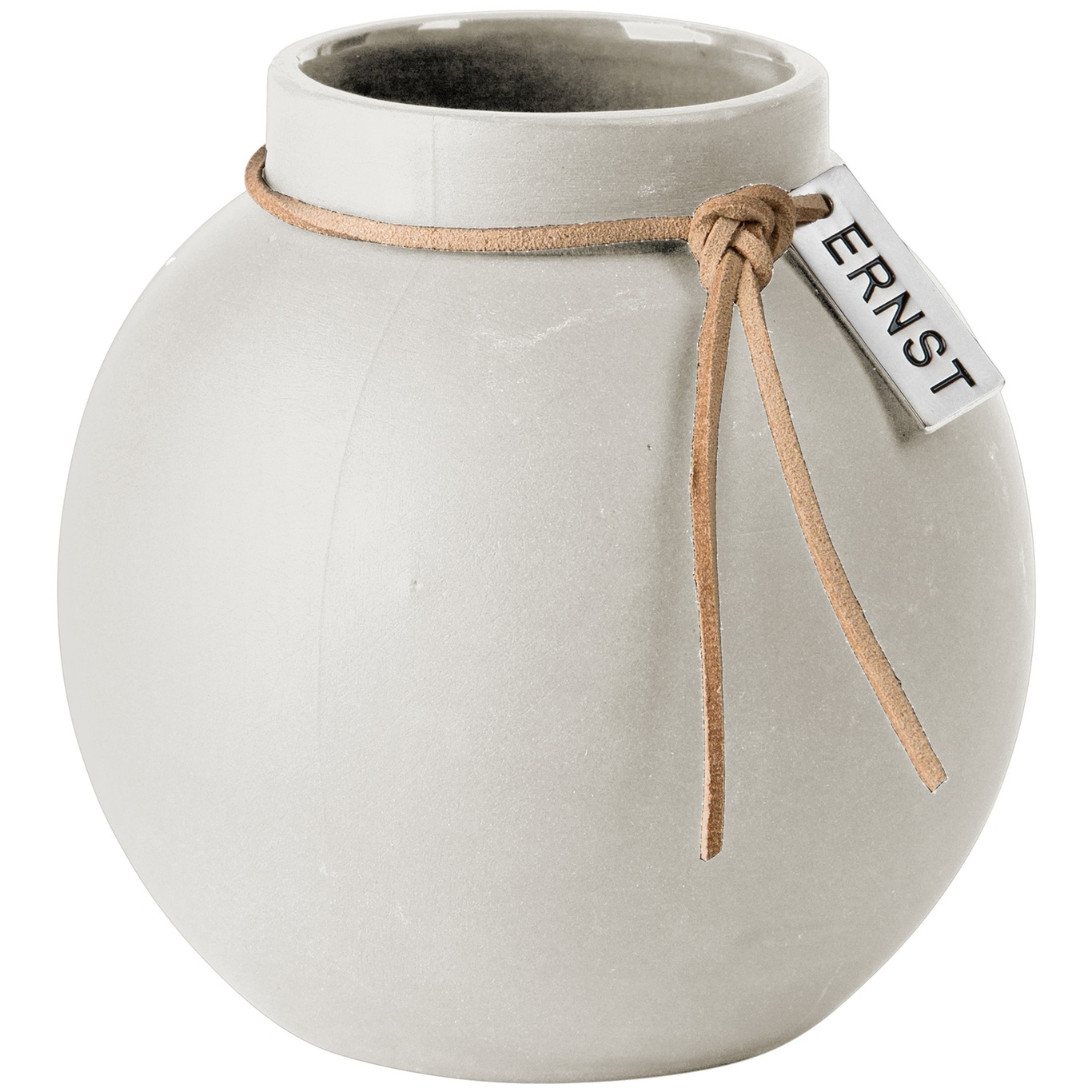 Stoneware Vase White, 10 cm