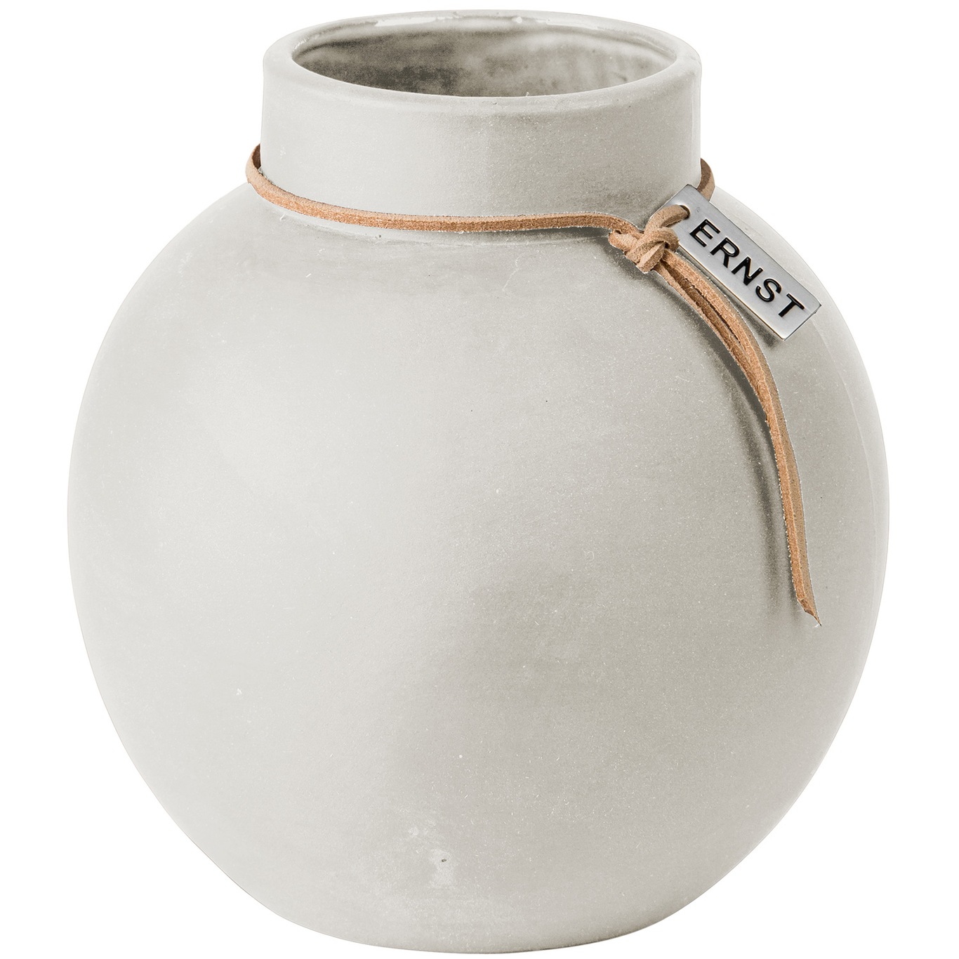 Stoneware Vase White, 13 cm