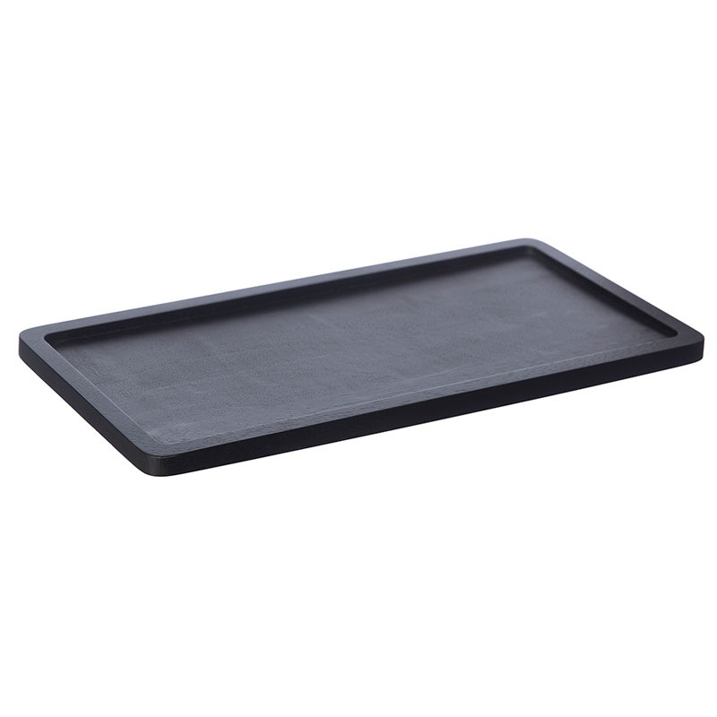 Tray Rectangular Black, 30x15 cm