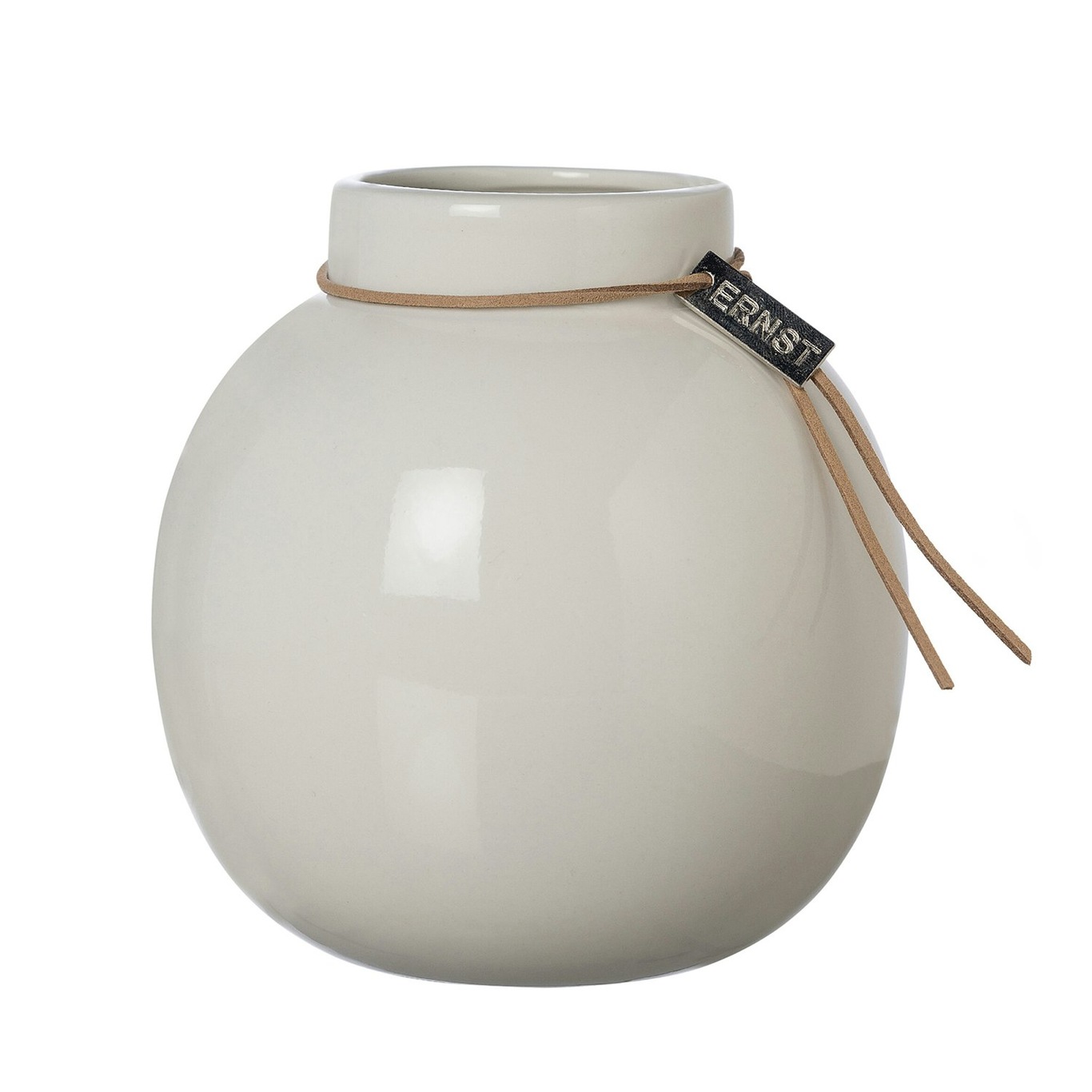 Vase Ceramic White, 10 cm