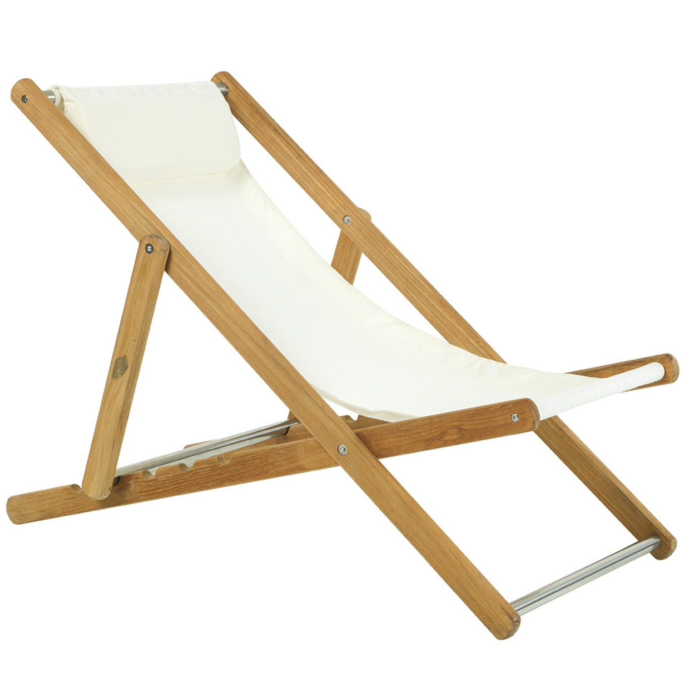 Elle Deck Chair Teak / Acrylic, Ivory
