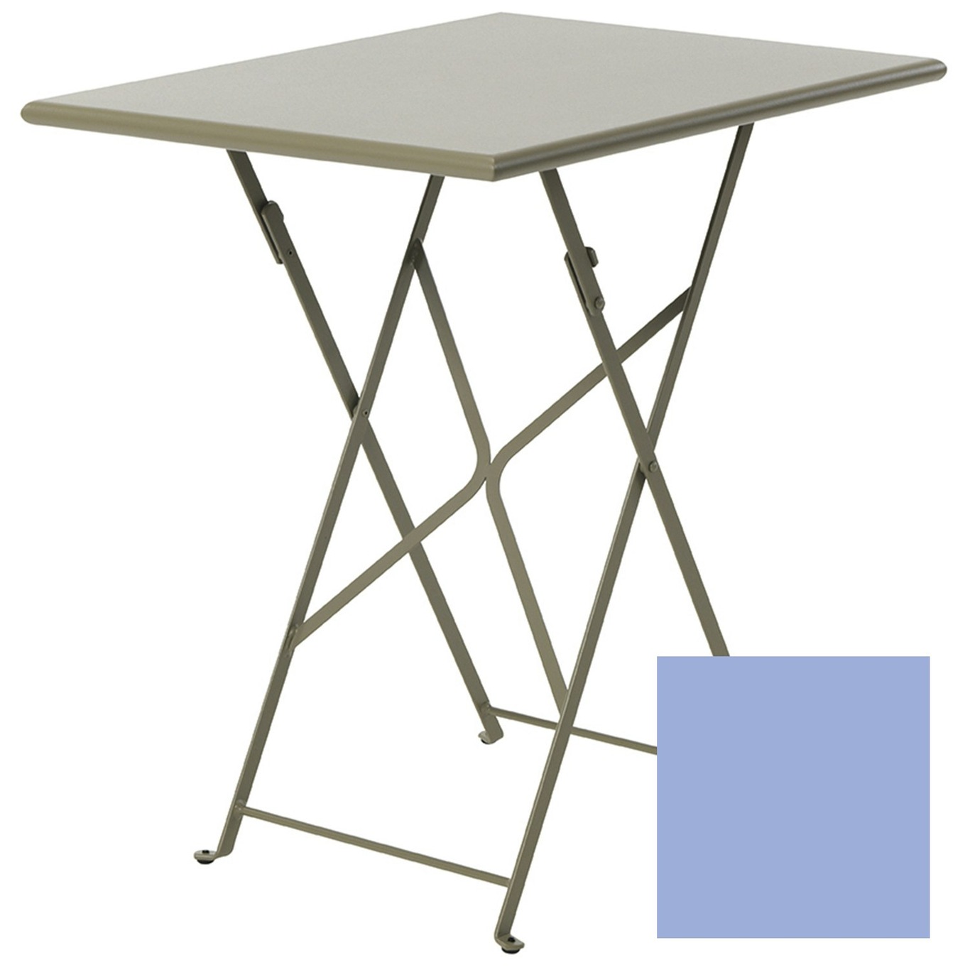 Flower Foldable Table 55x70 cm, Plumbago Blue