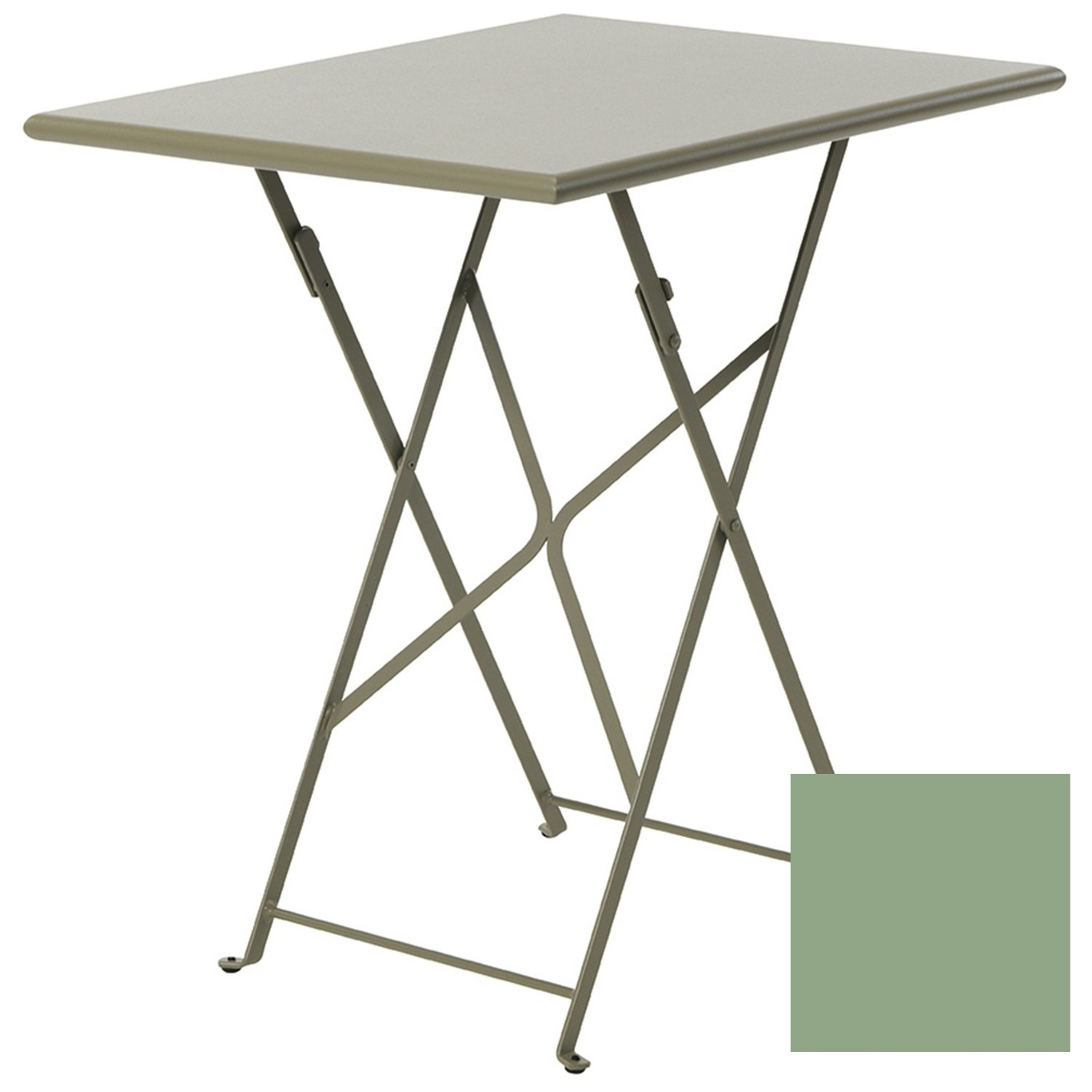 Flower Foldable Table 55x70 cm, Sage Green