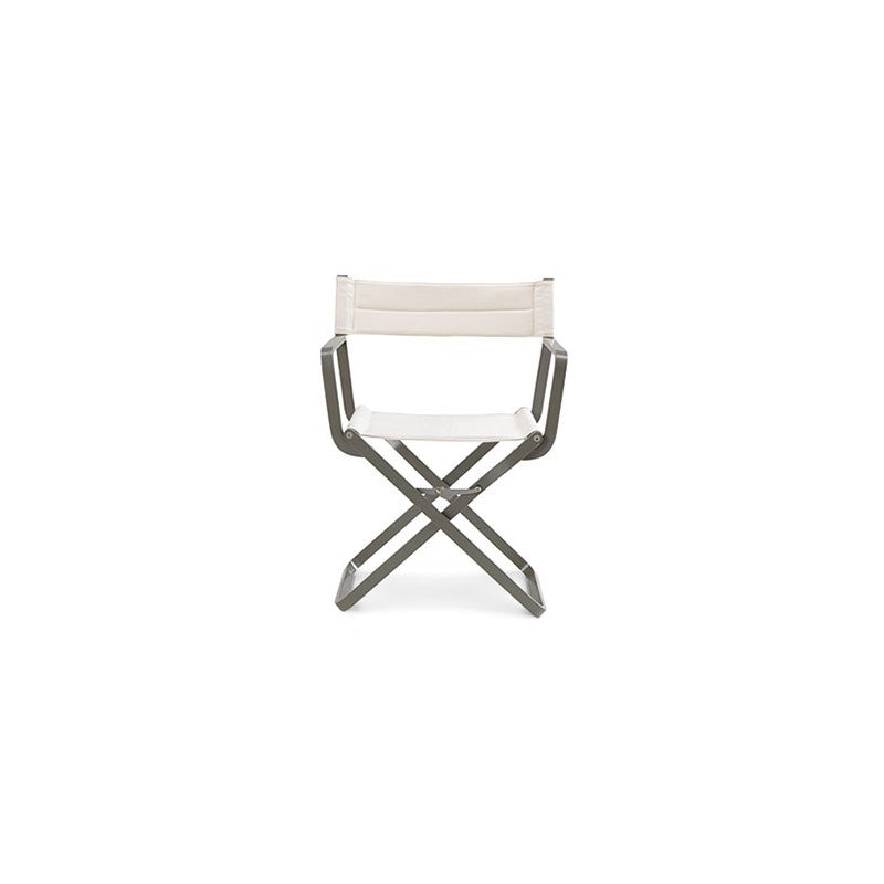 Studios Director's Chair Folding Seat, Warm Grey / Nature White