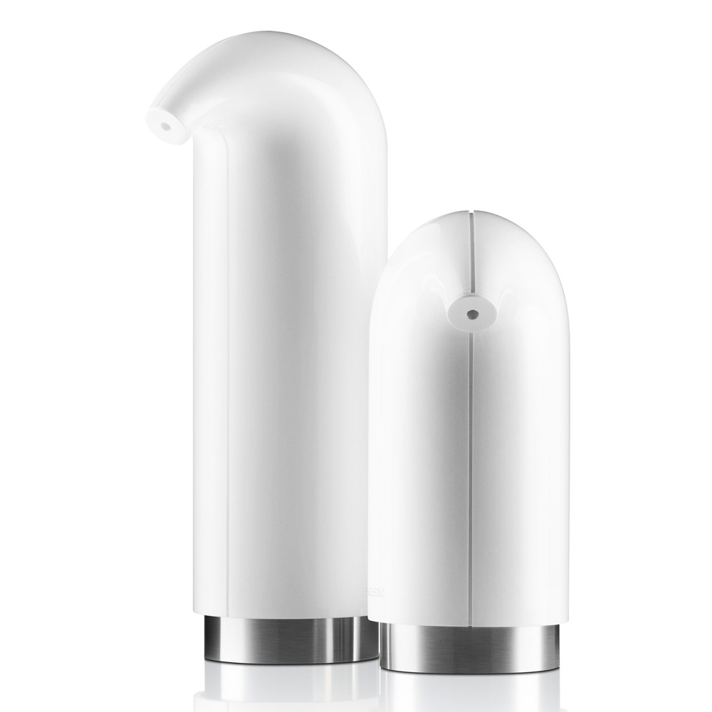 Soap and lotion dispenser set, White