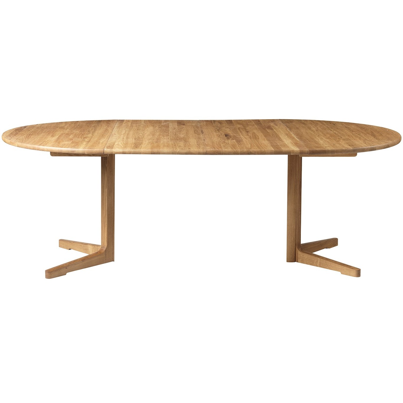 C69E Ry Dining Table Oak With 2 Extension Leaves, 120x220 cm