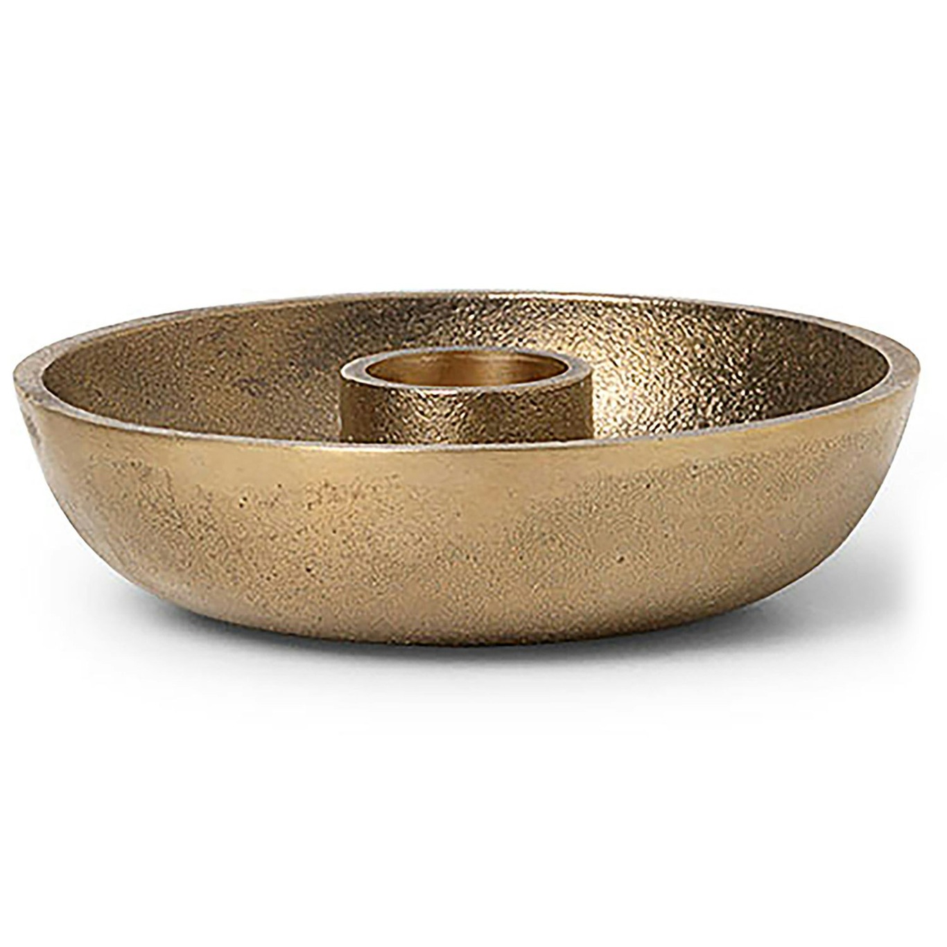 Bowl Single Candlestick Ø10 cm, Brass