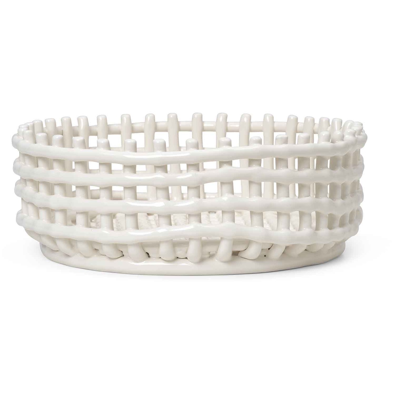 Centrepiece Basket, Off-white