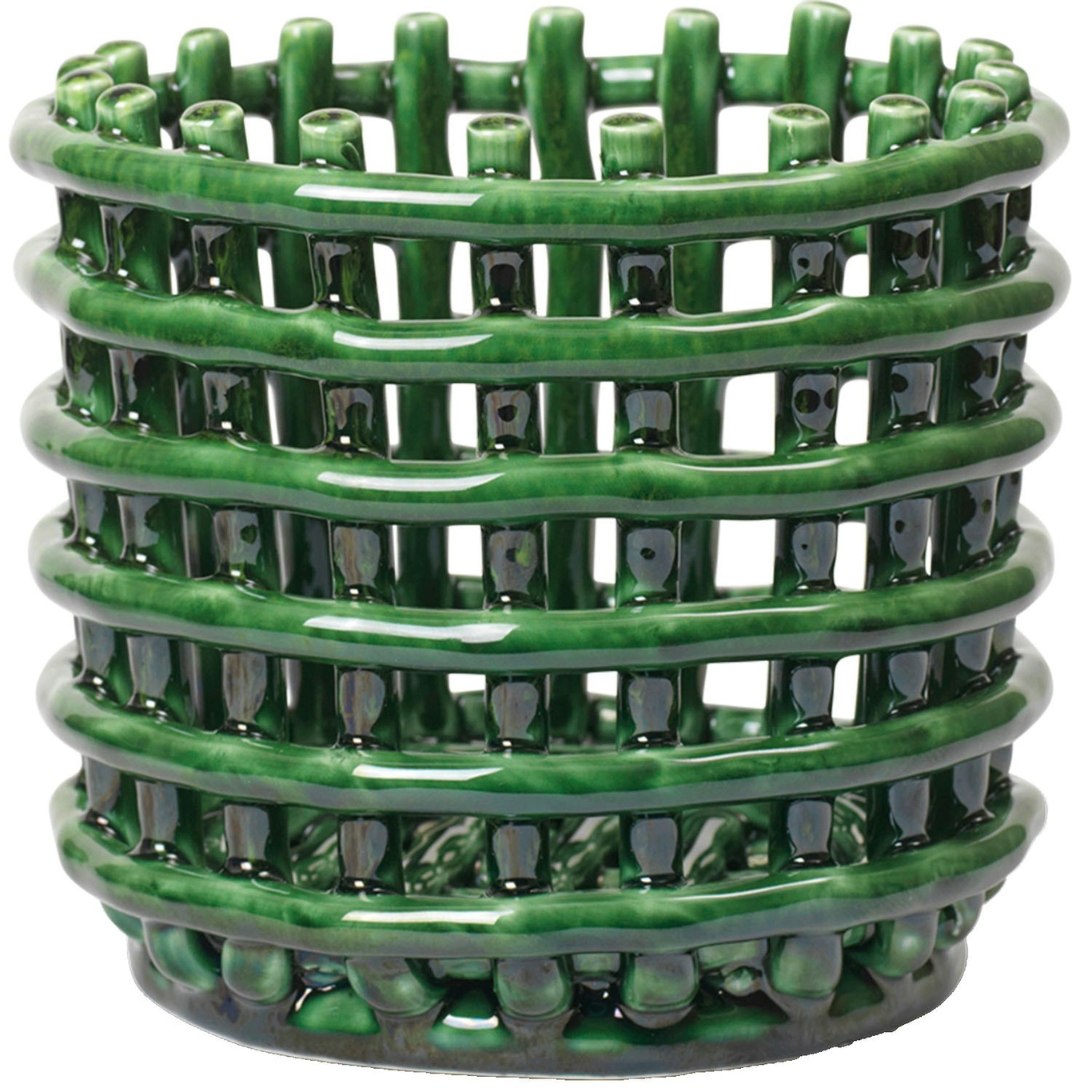 Basket Cashmere 14.5 cm, Emerald Green