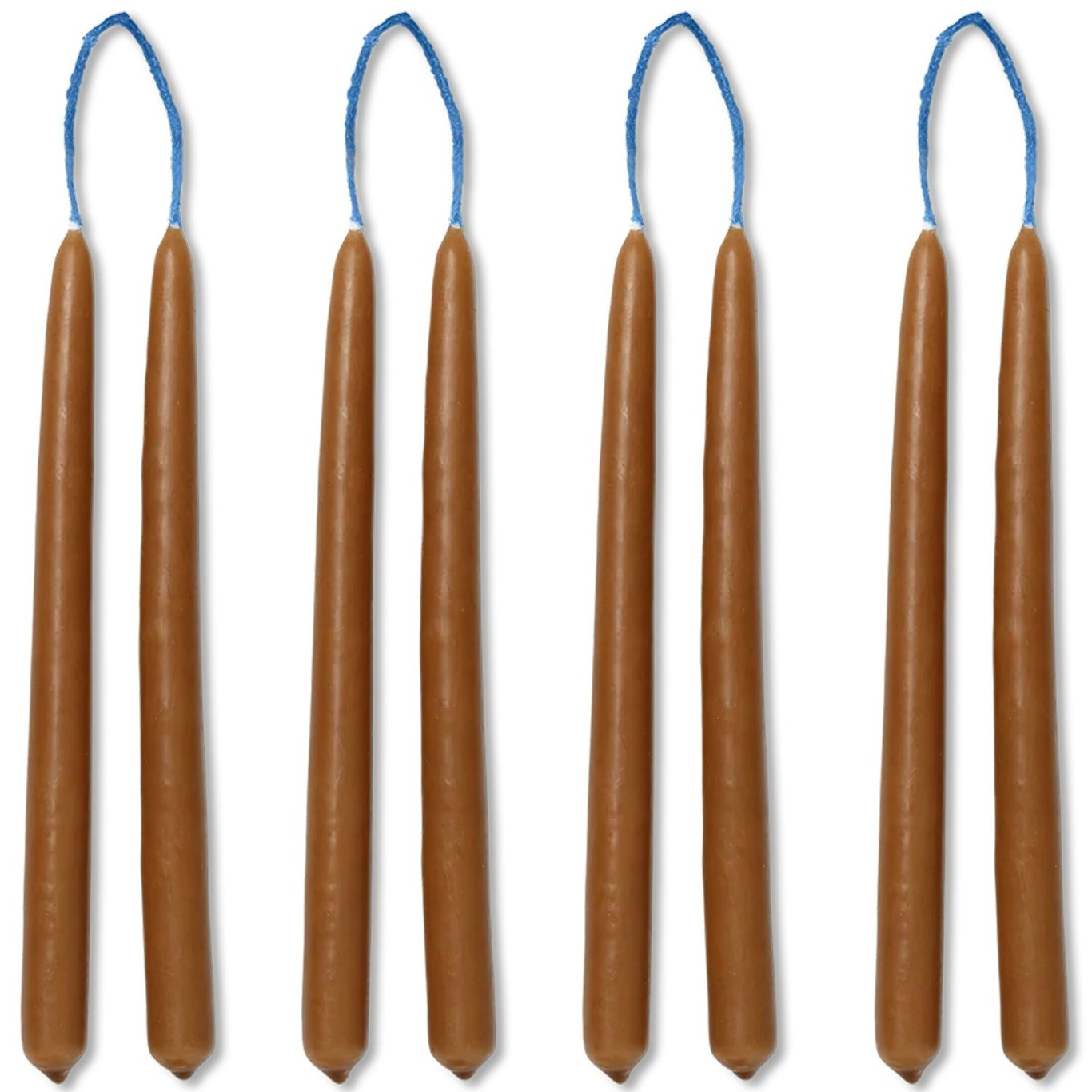 Dipped Candles 15 cm 8-pack, Rust Red