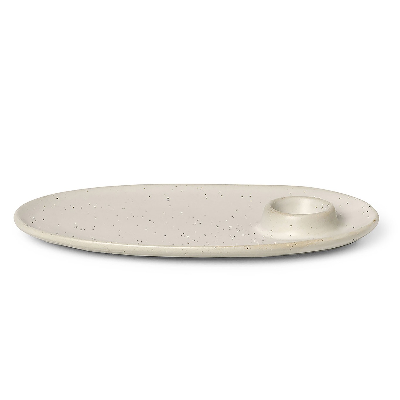 Flow Breakfast Plate, Off-white