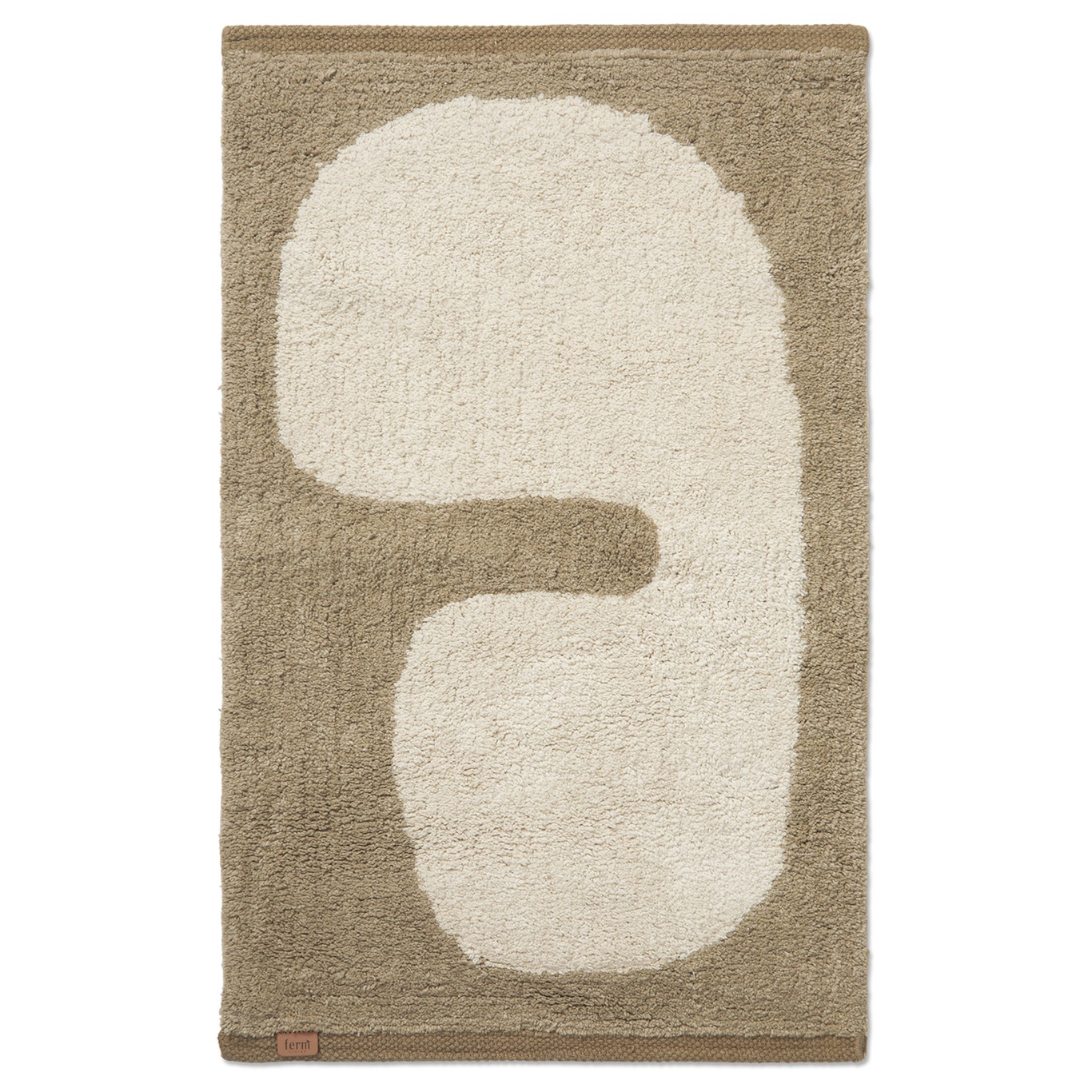 Lay Washable Rug 50x70 cm, Taupe/Off-white