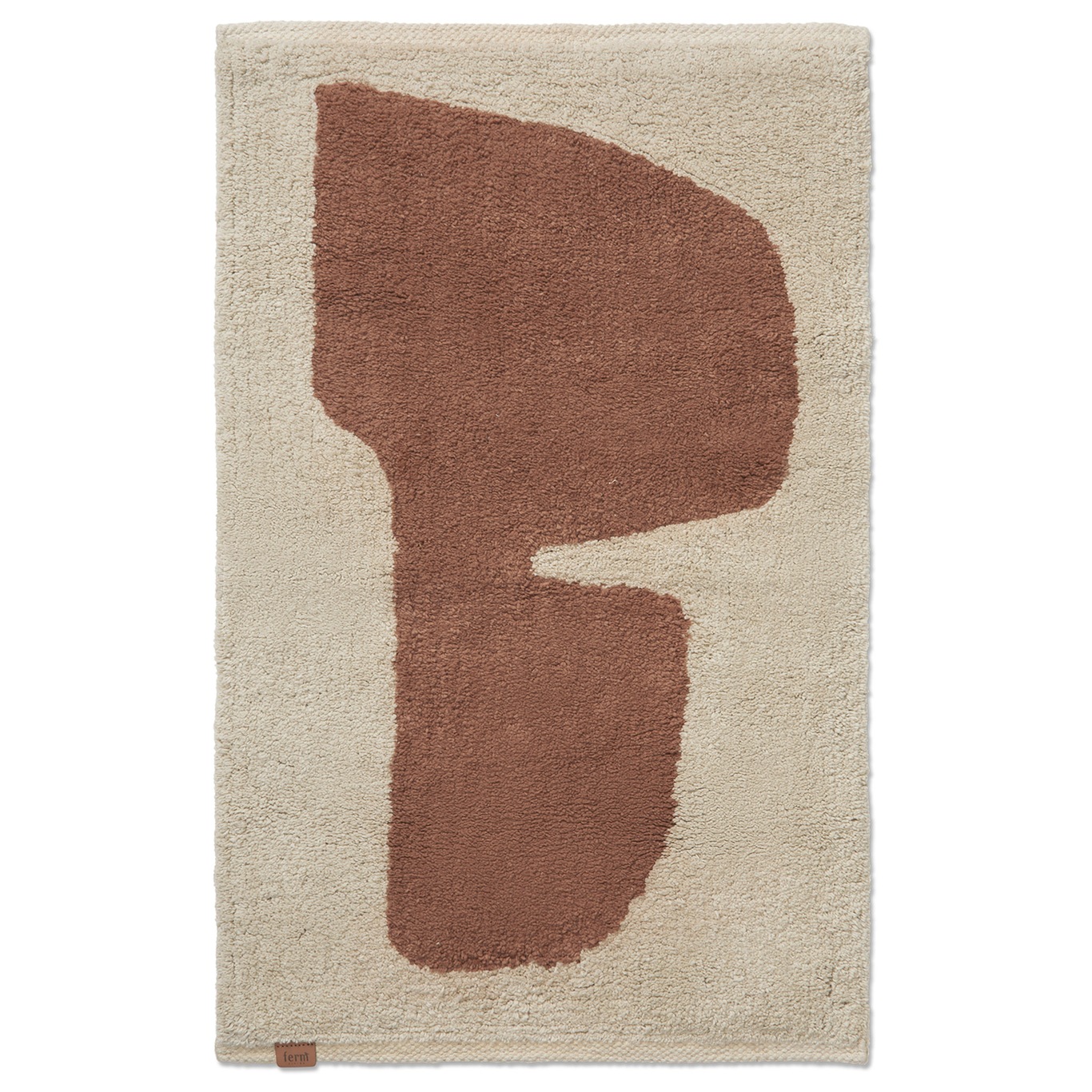 Lay Washable Rug 50x70 cm, Parchment/Rust