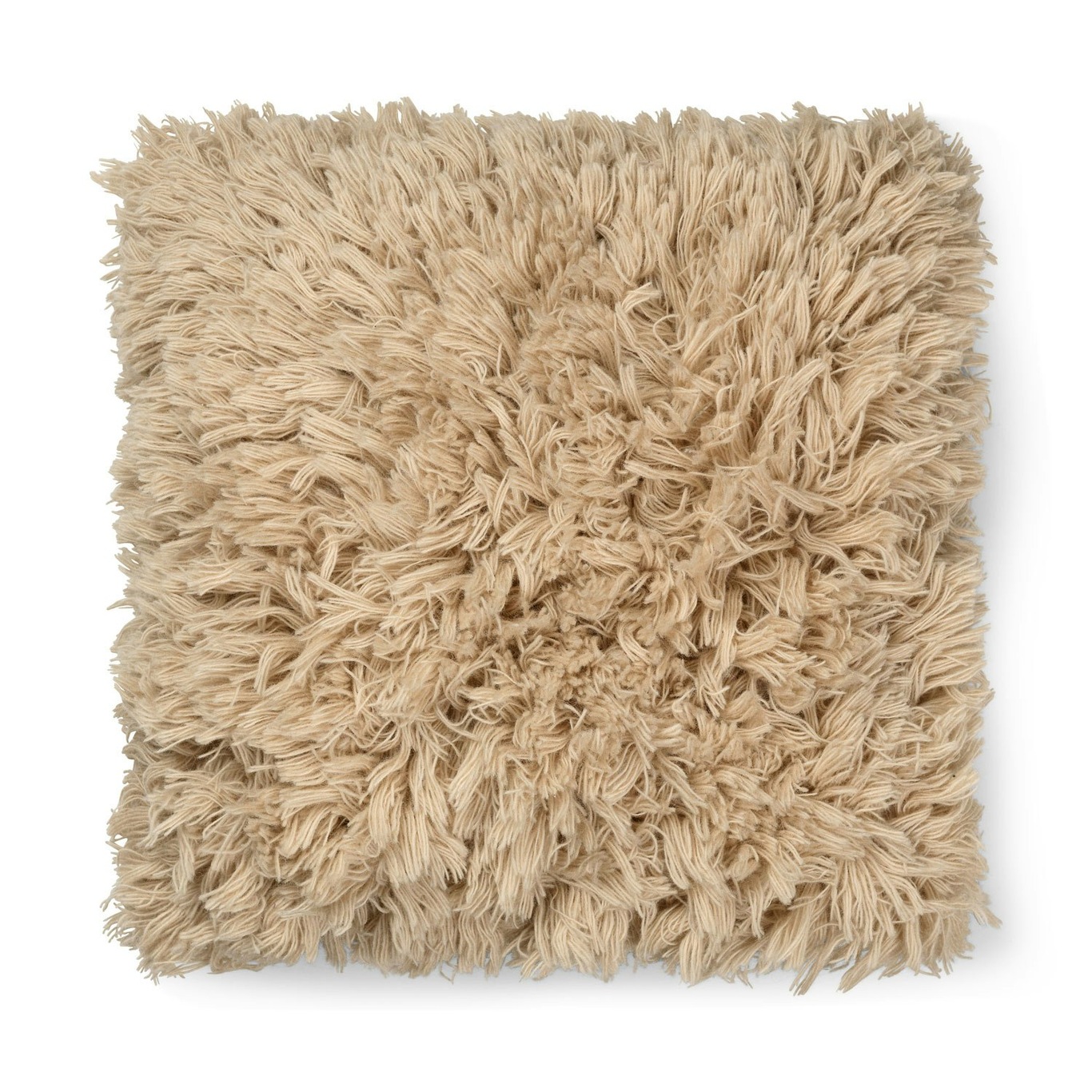 Meadow High Pile Scatter Cushion 50x50 cm, Light Sand