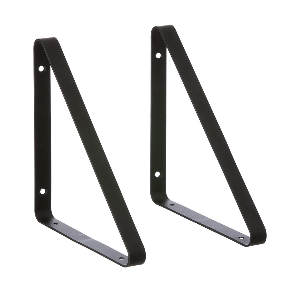 Metal Shelf Hangers 2pcs, Black