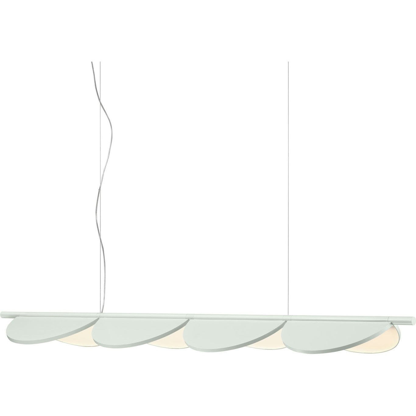 Almendra Linear S4 Pendant, Off-white