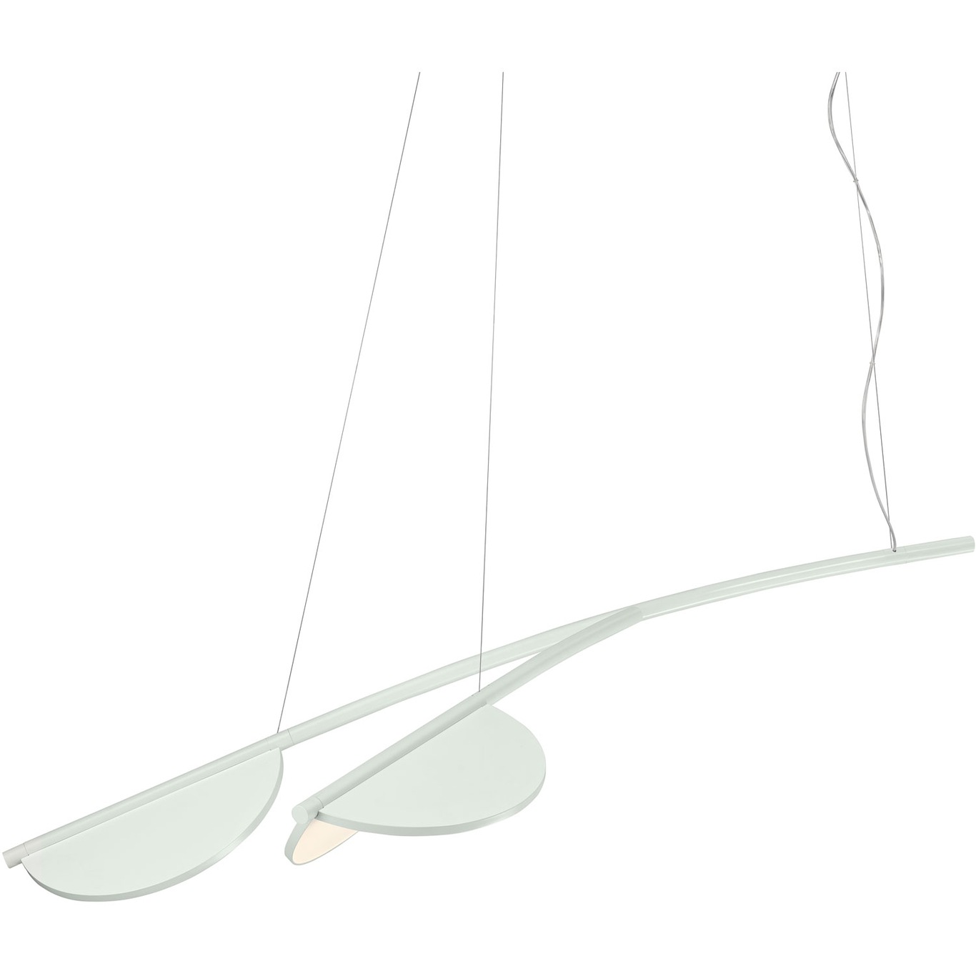 Almendra Organic Y Short S2 Pendant, Off-white
