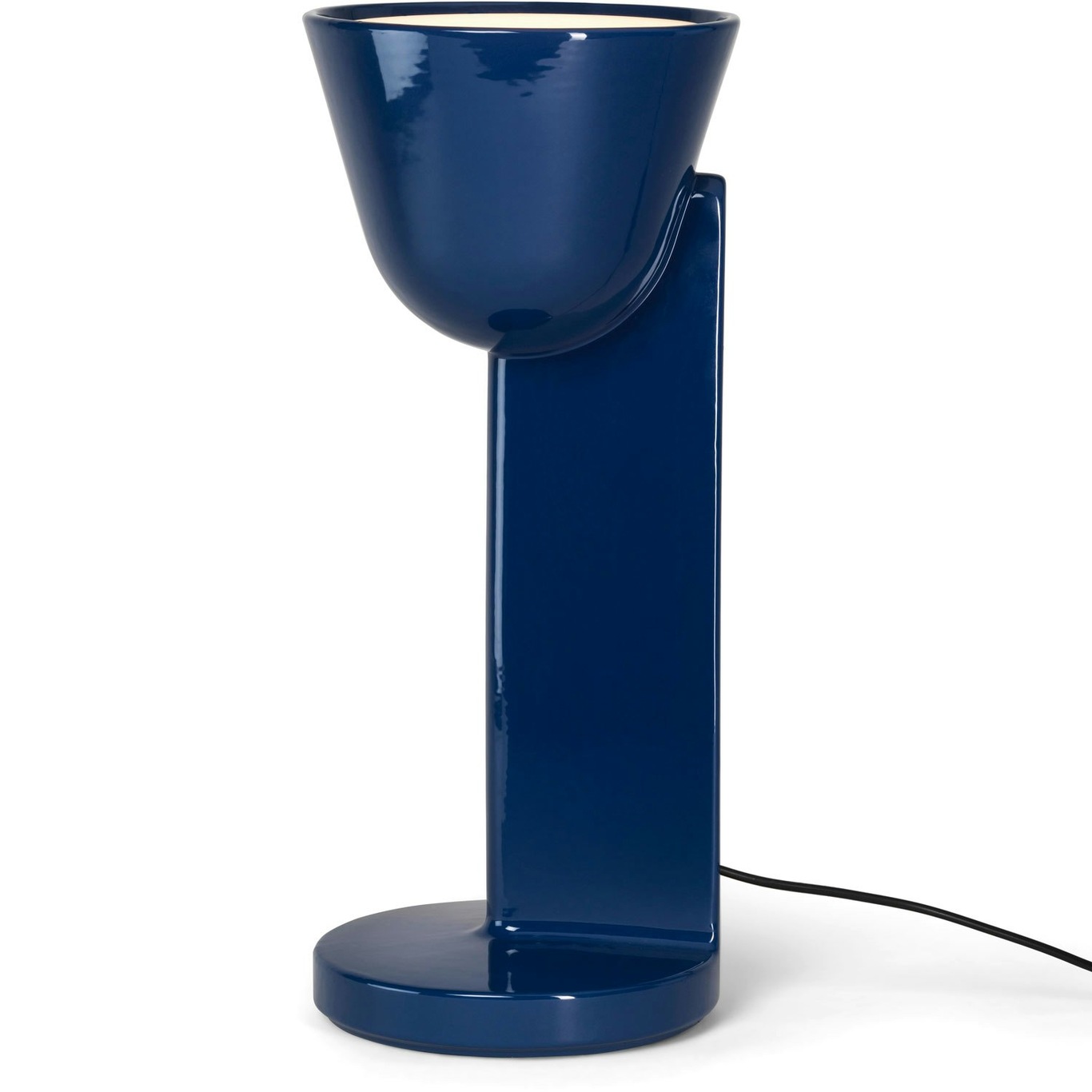 Céramique Up Table Lamp, Navy Blue