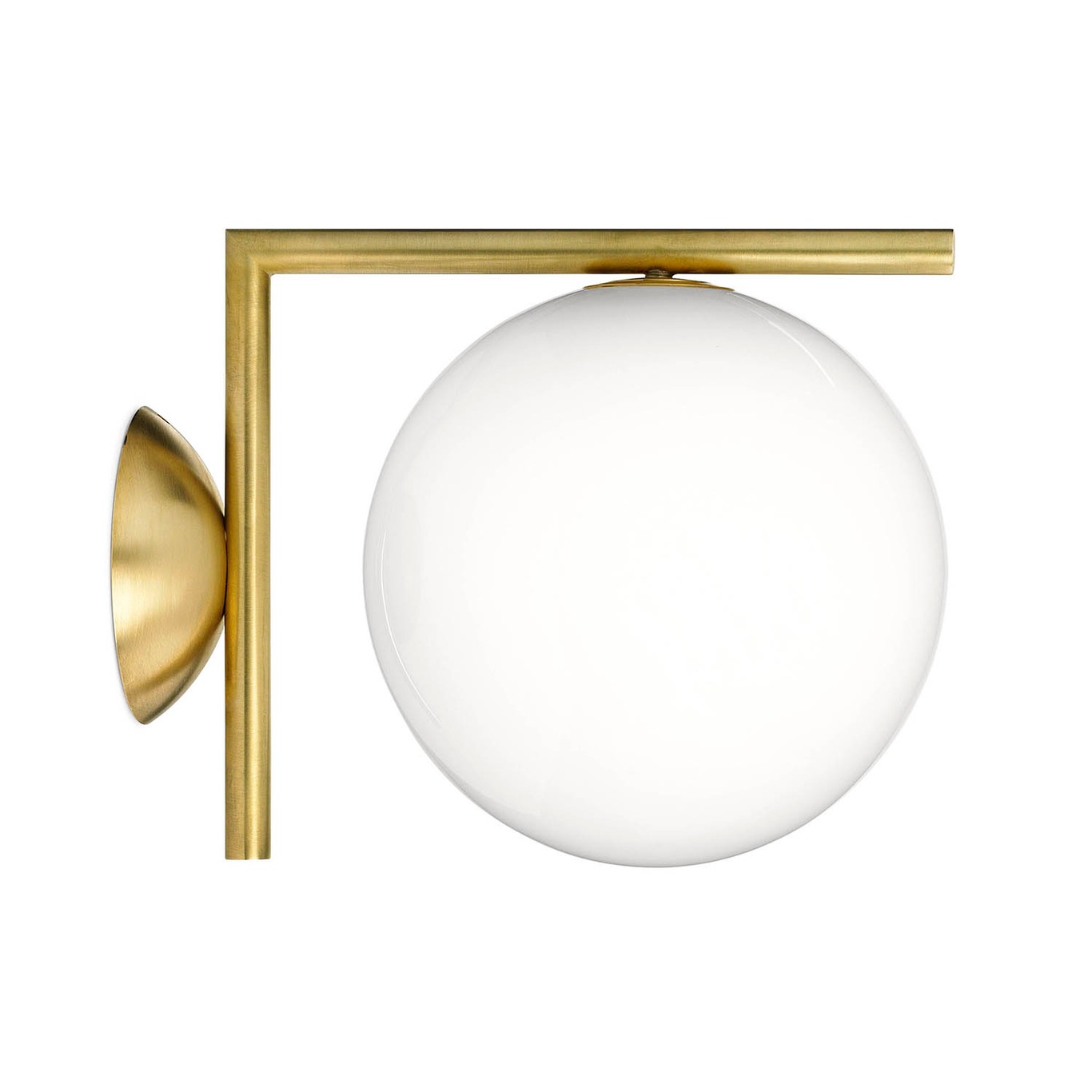 IC Lights C/W1 Wall/Ceiling Lamp, Brushed Brass