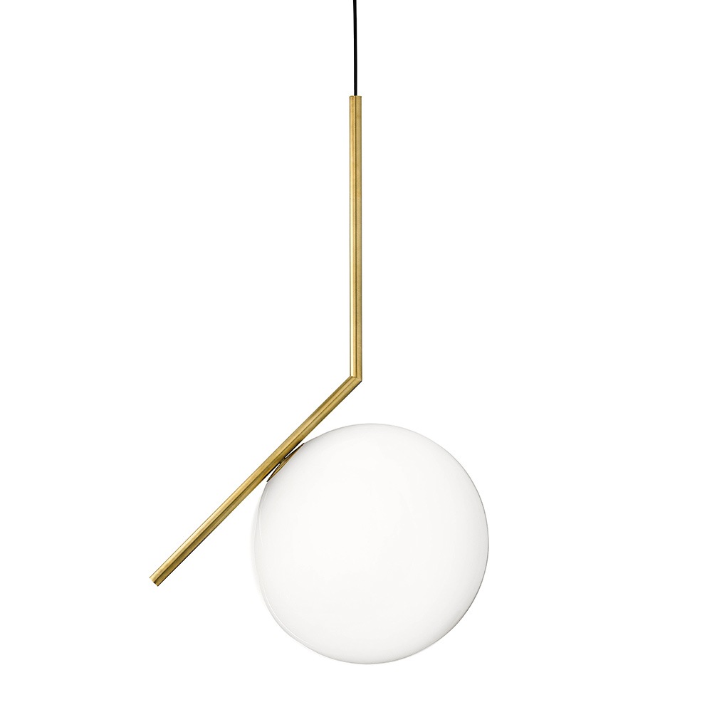 IC Lights S2 Pendant, Brushed Brass