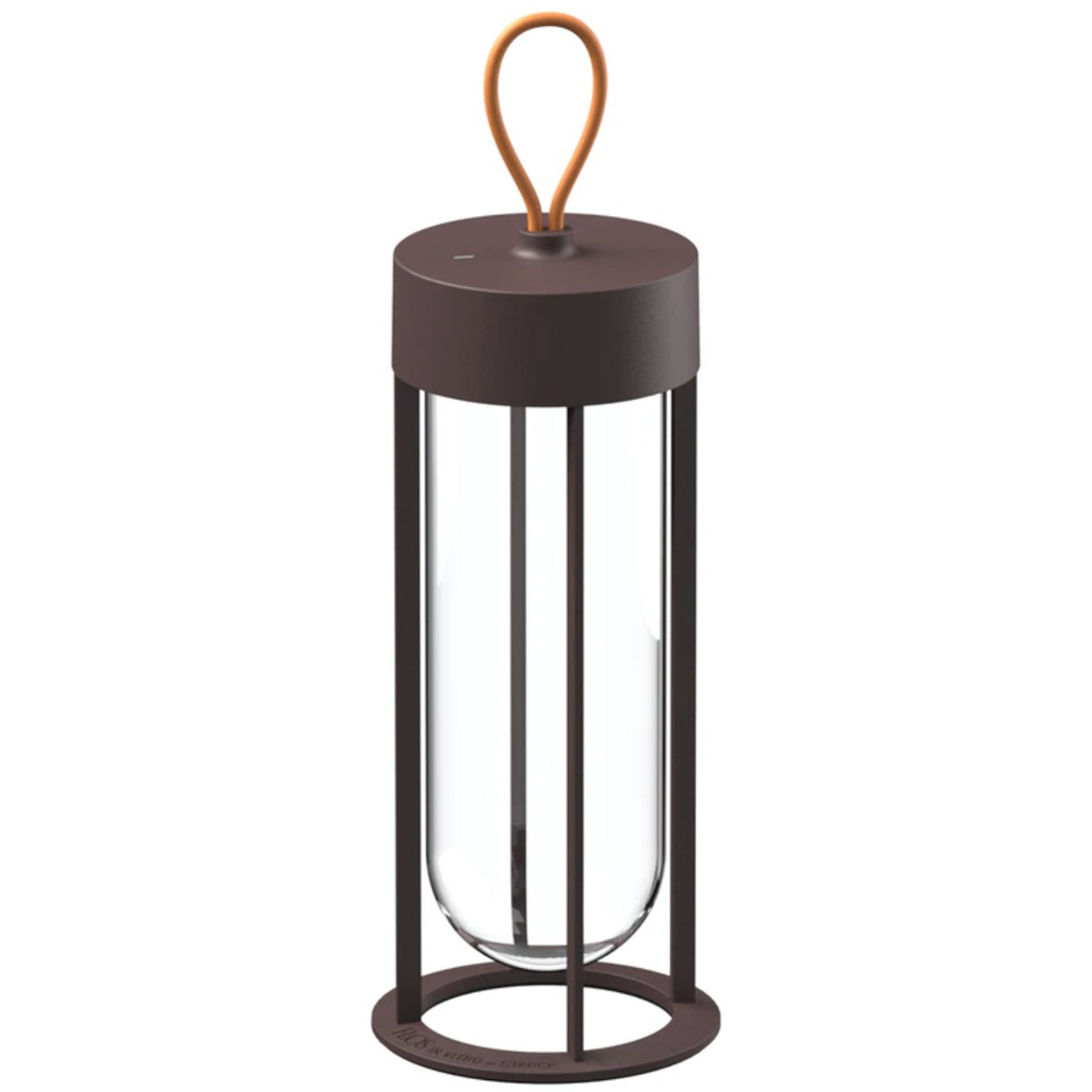 In Vitro Unplugged Table Lamp, Deep Brown