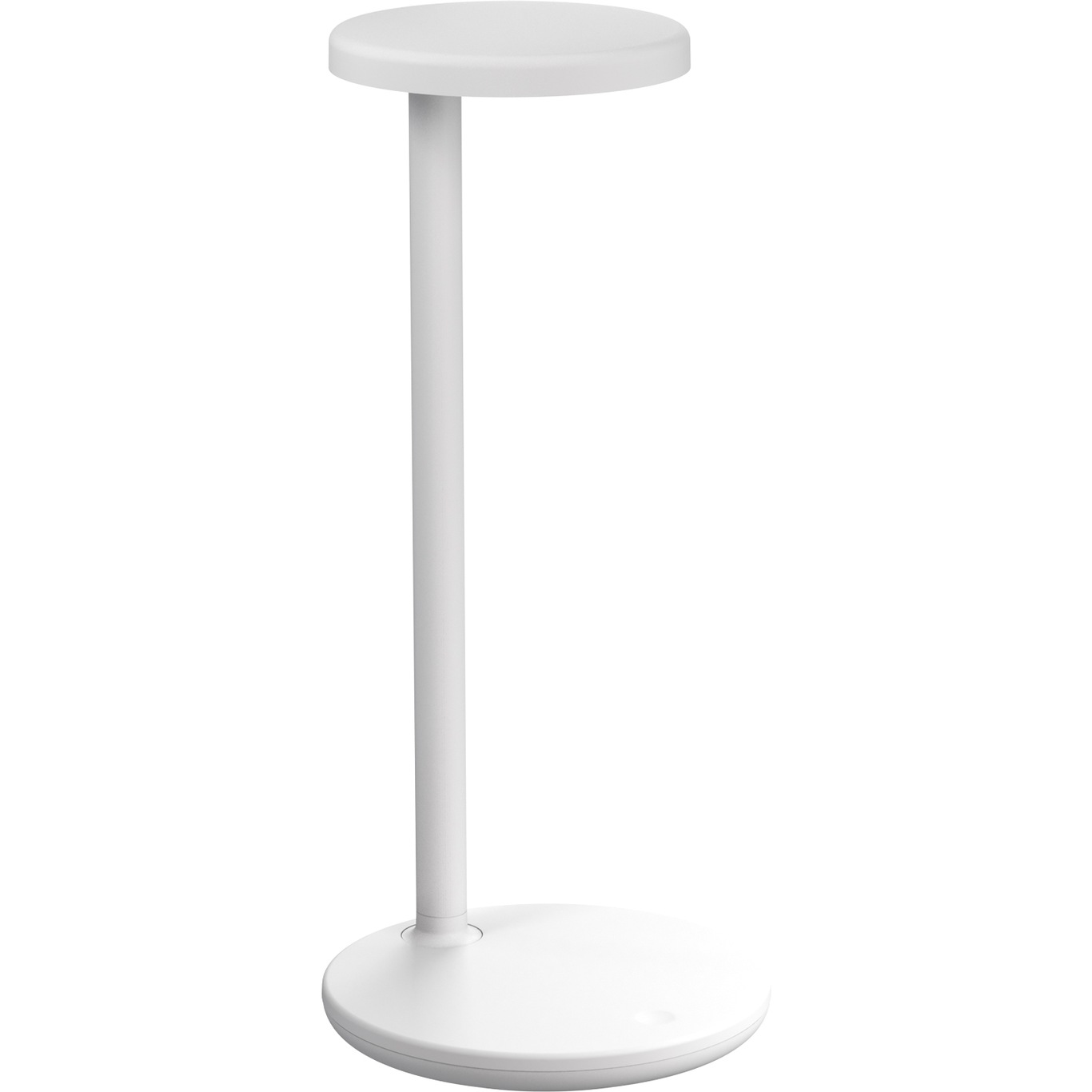 Oblique Qi Table Lamp, White
