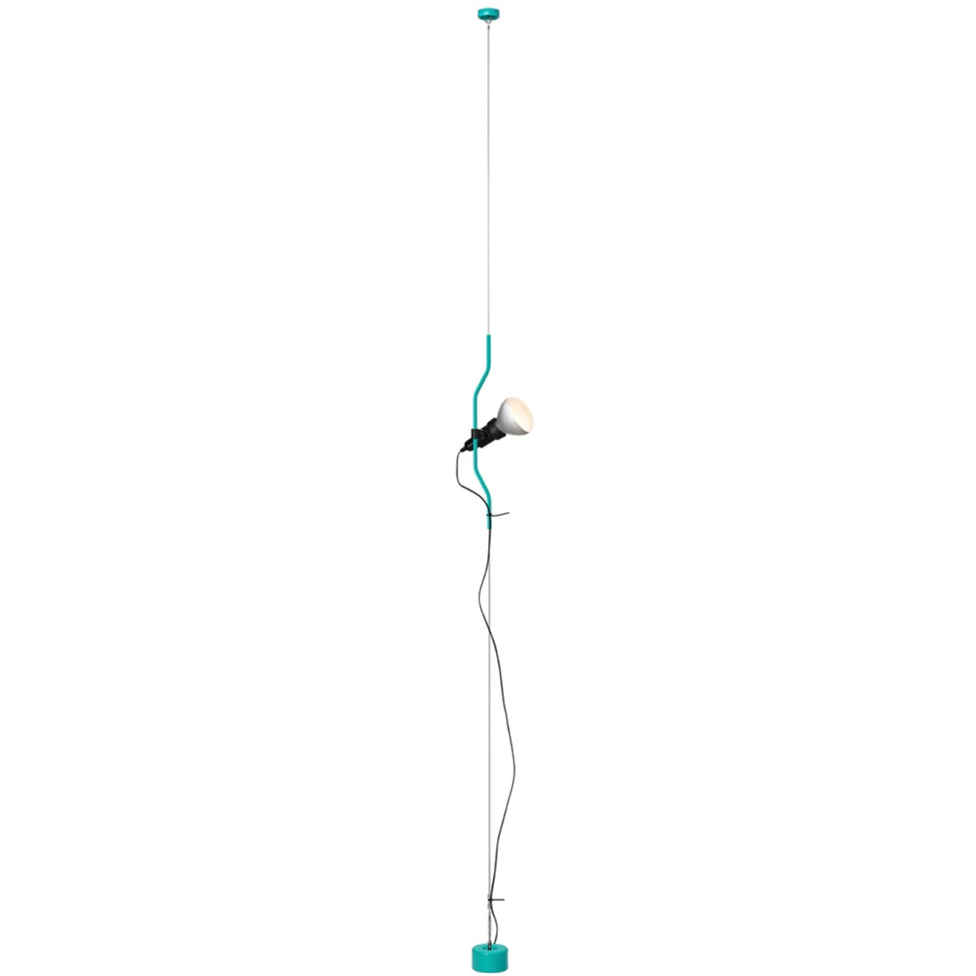 Parentesi 50 Ceiling Lamp With Dimmer, Turquoise