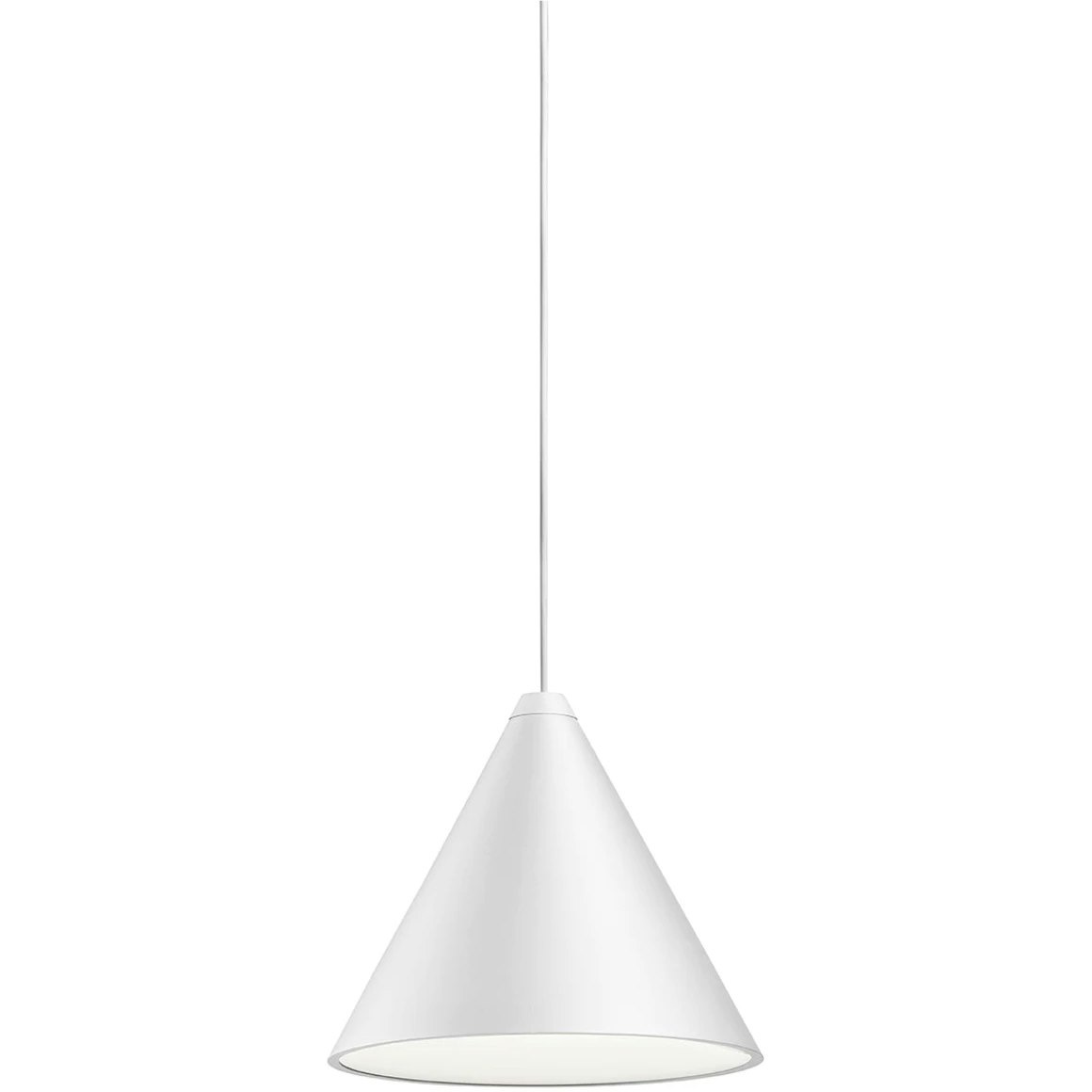 String Light Cone Pendant 12M Dimmable With Casambi, White