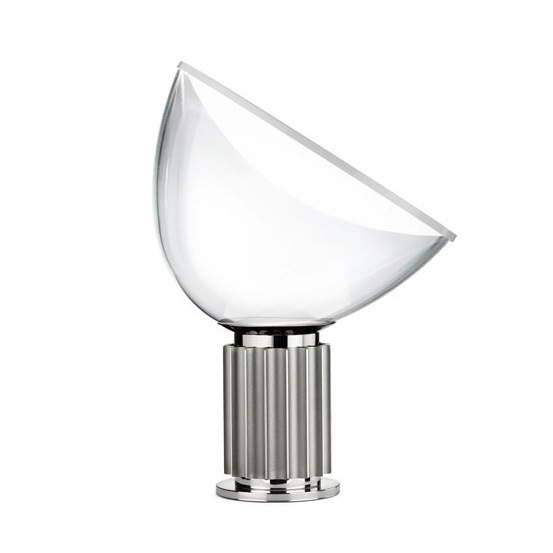 Taccia Small Table Lamp, Silver