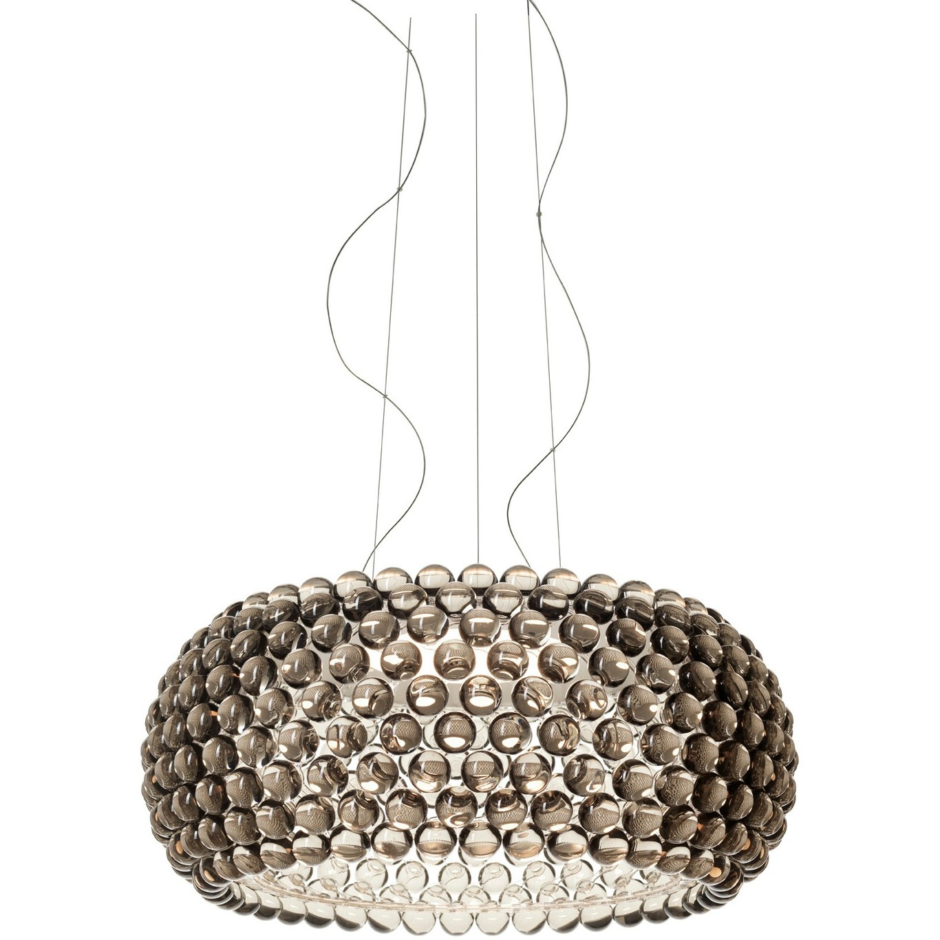 Caboche Plus Grande LED Pendant Grey, Dimmable