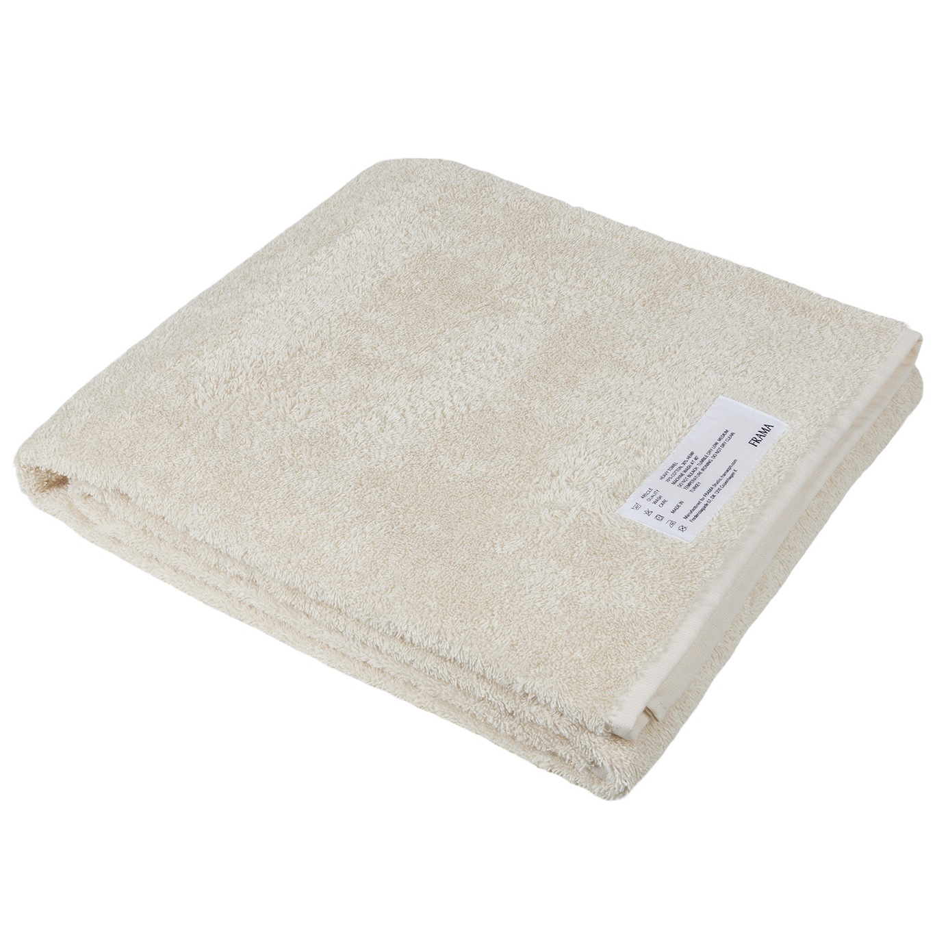 Heavy Towel Bath Sheet 100x150 cm, Bone White