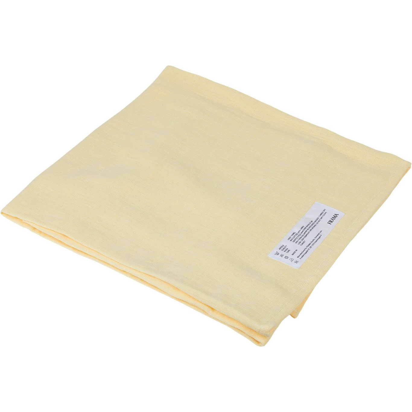 Light Towel Bath Sheet 100x150 cm, Pale Yellow