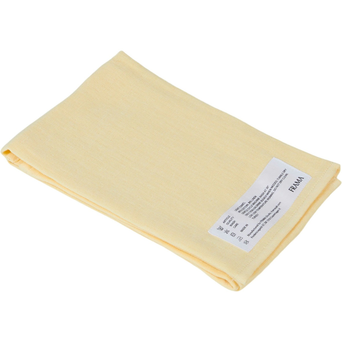 Light Towel 50x80 cm, Pale Yellow