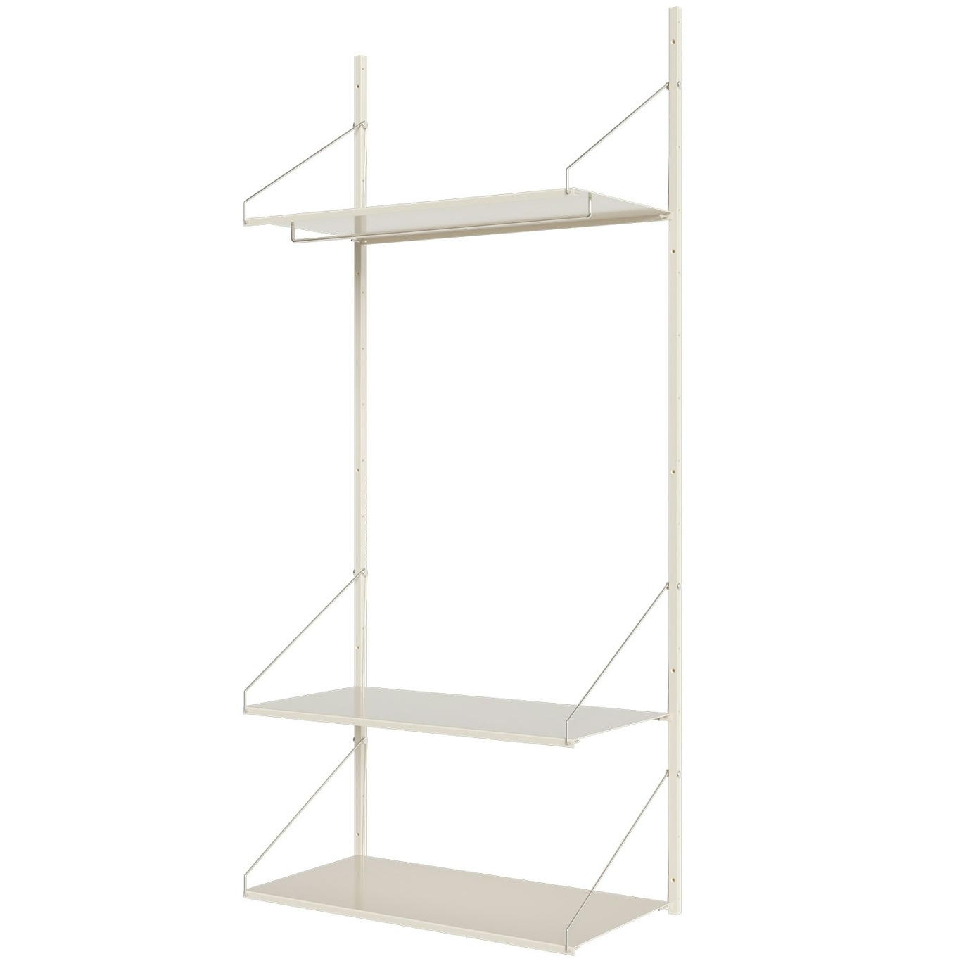Library Shelf With Hanger 80x185 cm, Warm White