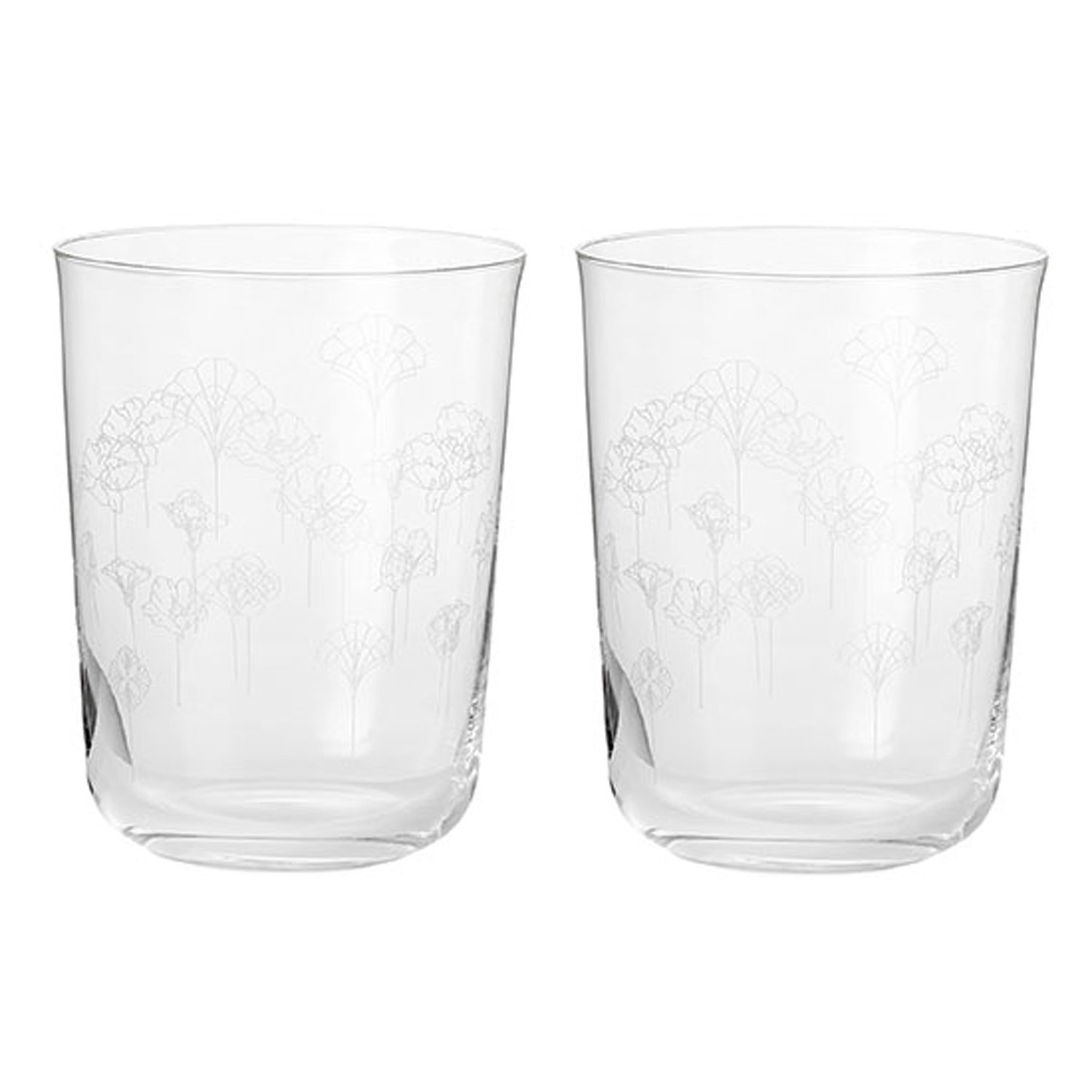 Flower Drinking Glasses 2-pack, 34 cl