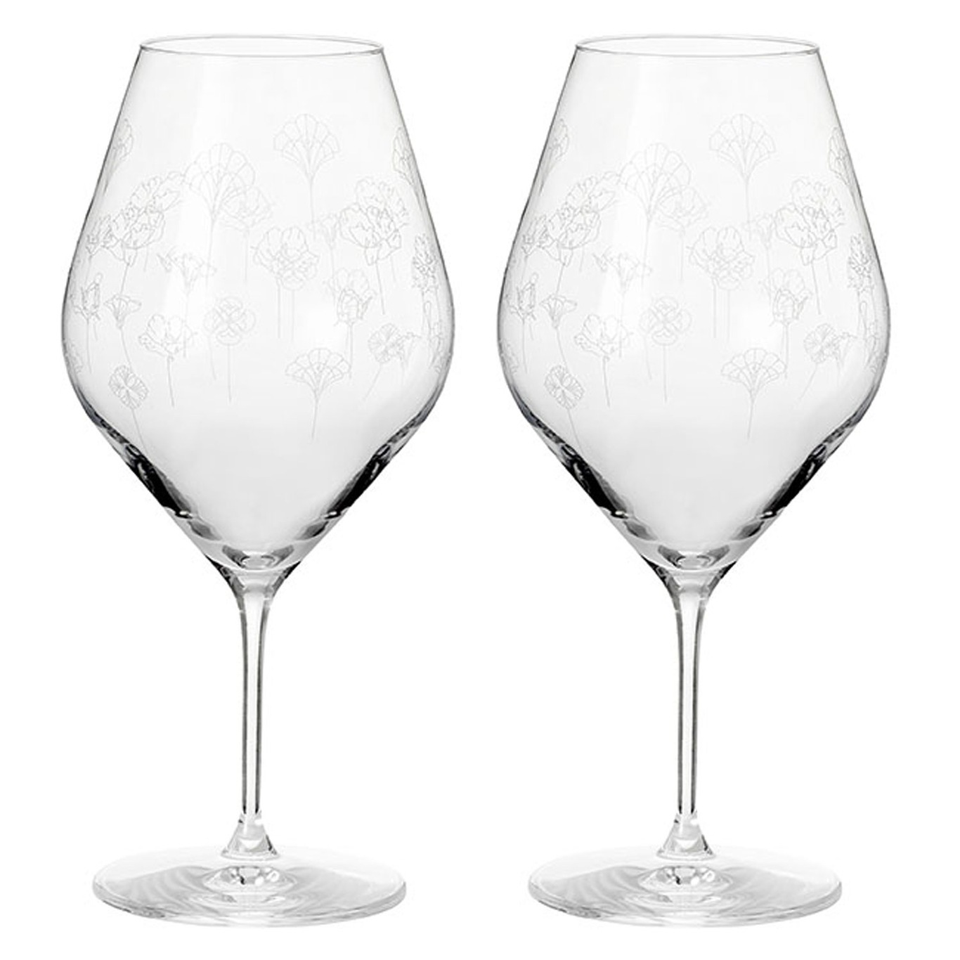 Flower Wine Glass 2-pack, 55 cl