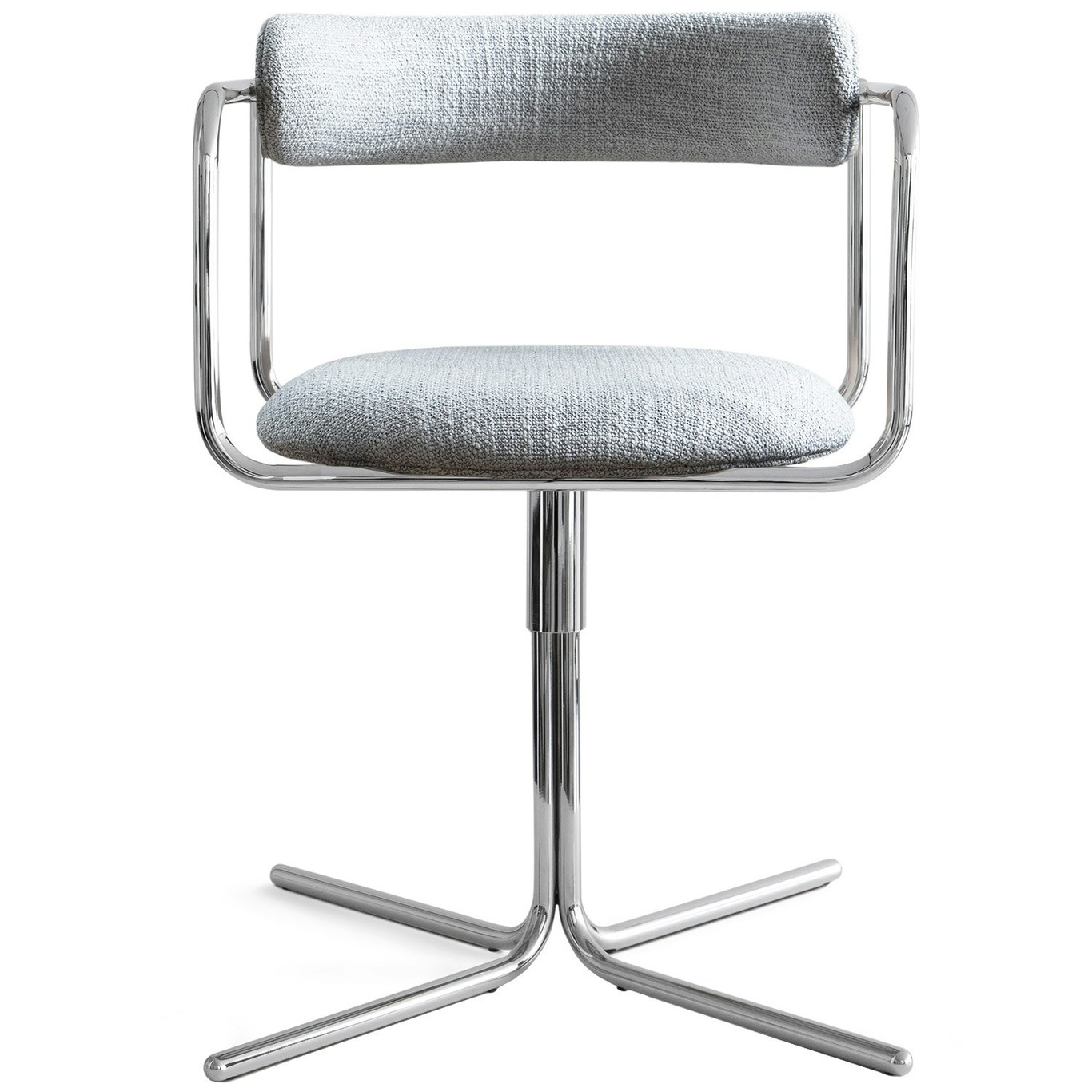 FF Swivel Chair, Liquorice Loop / Chrome