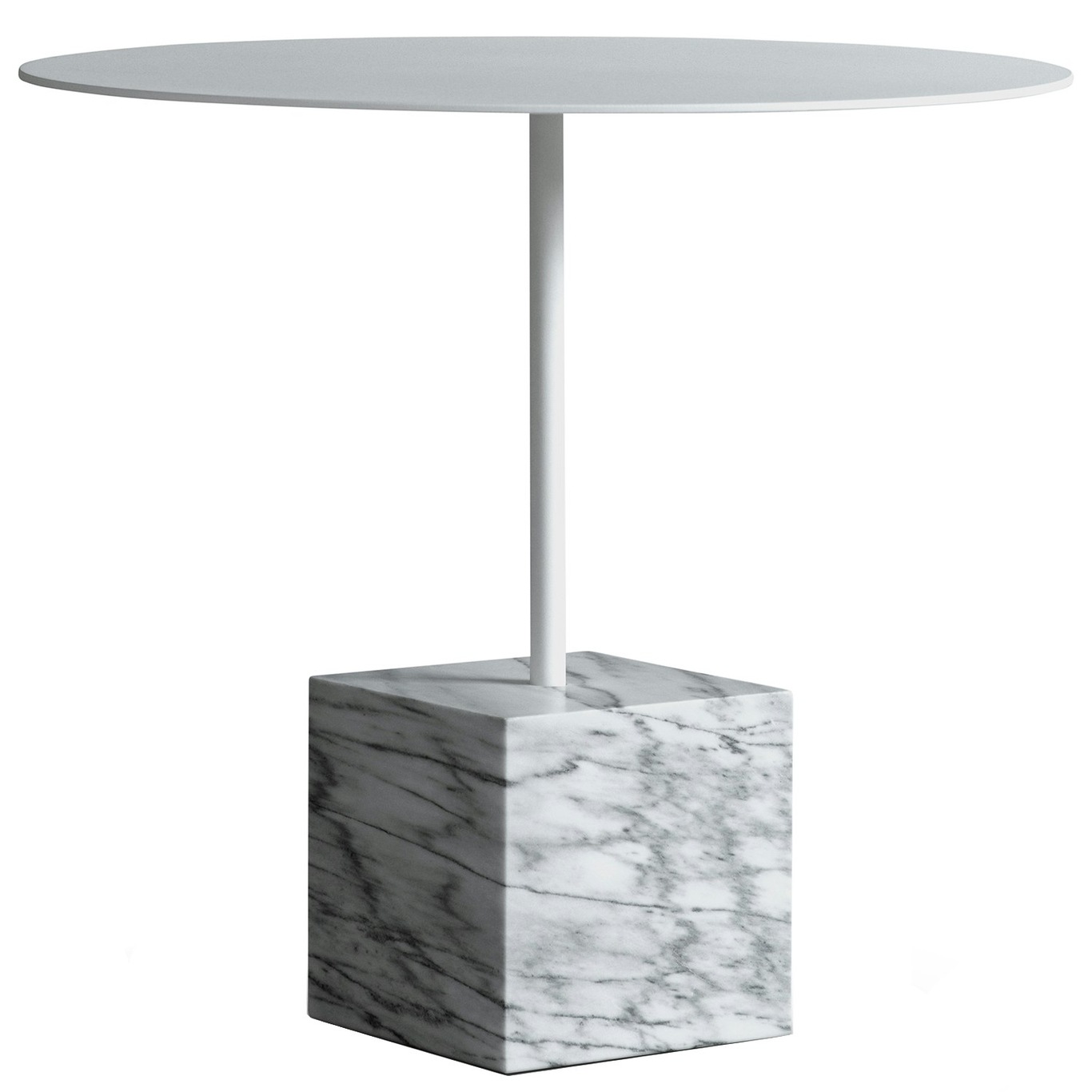 Knockout Lounge Table Ø60x55 cm, White