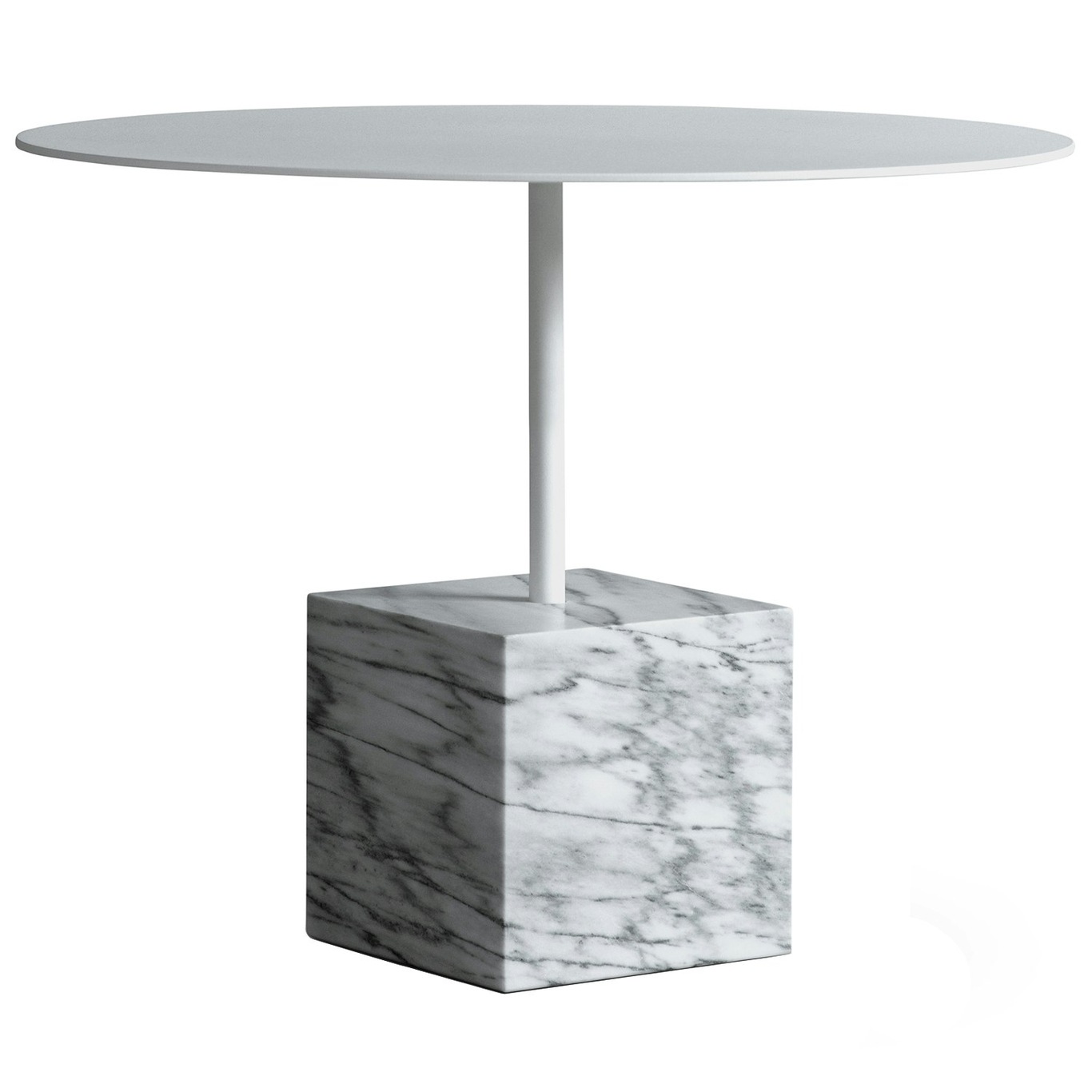 Knockout Lounge Table Ø60x45 cm, White