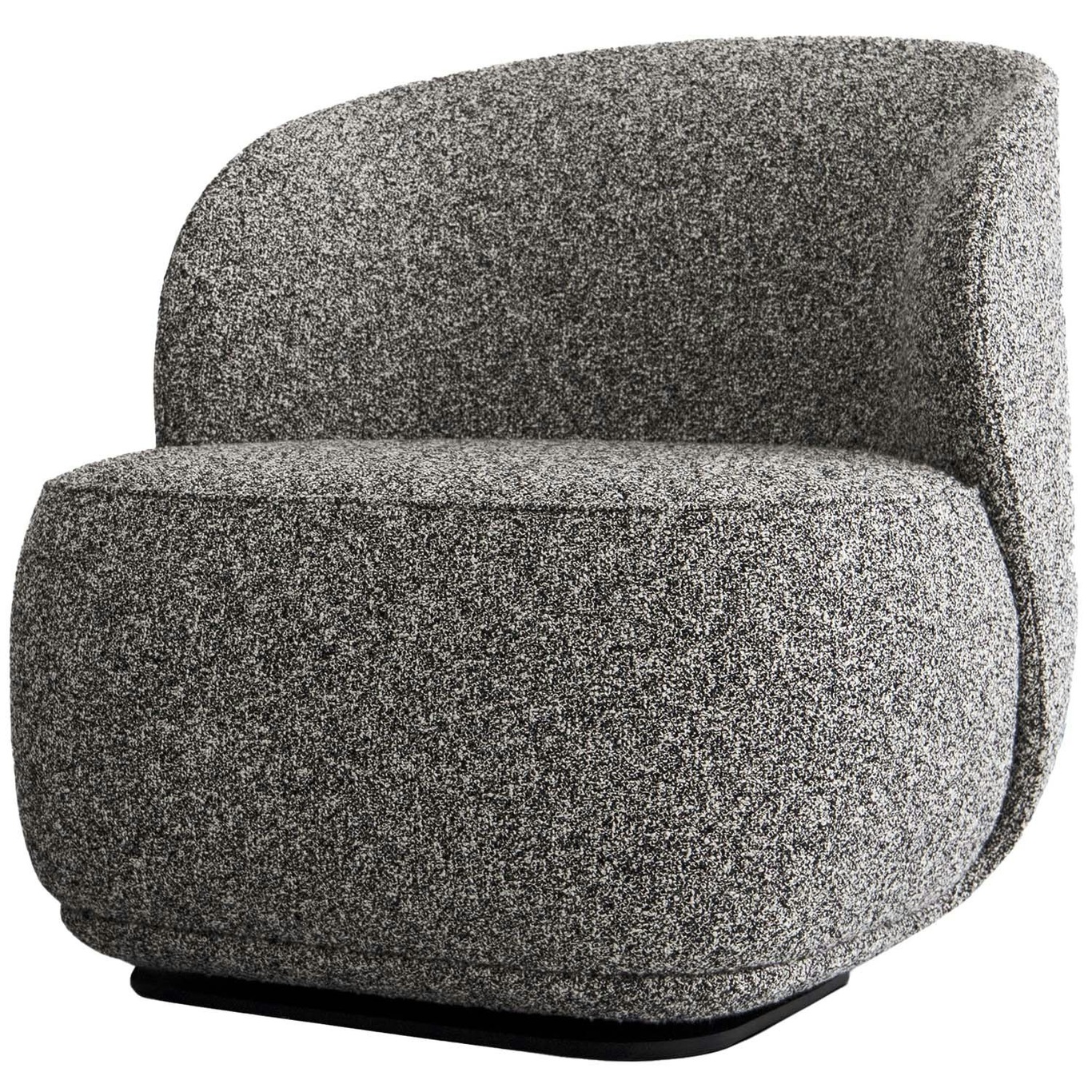 Pipe Swivel Lounge Chair With Return Function, Grey