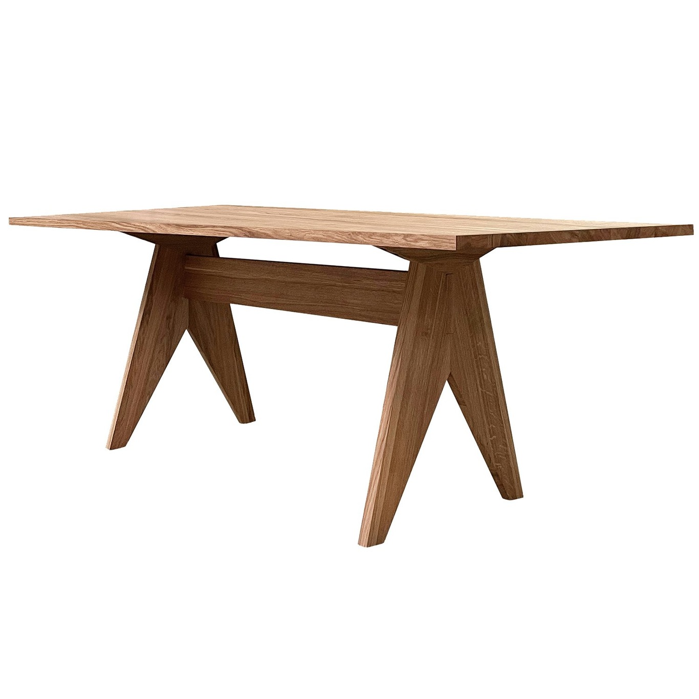 Pose Dining Table 90x200 cm, Natural Oak