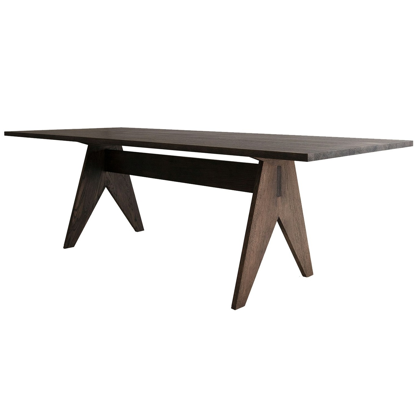 Pose Dining Table 95x250 cm, Smoked Oak