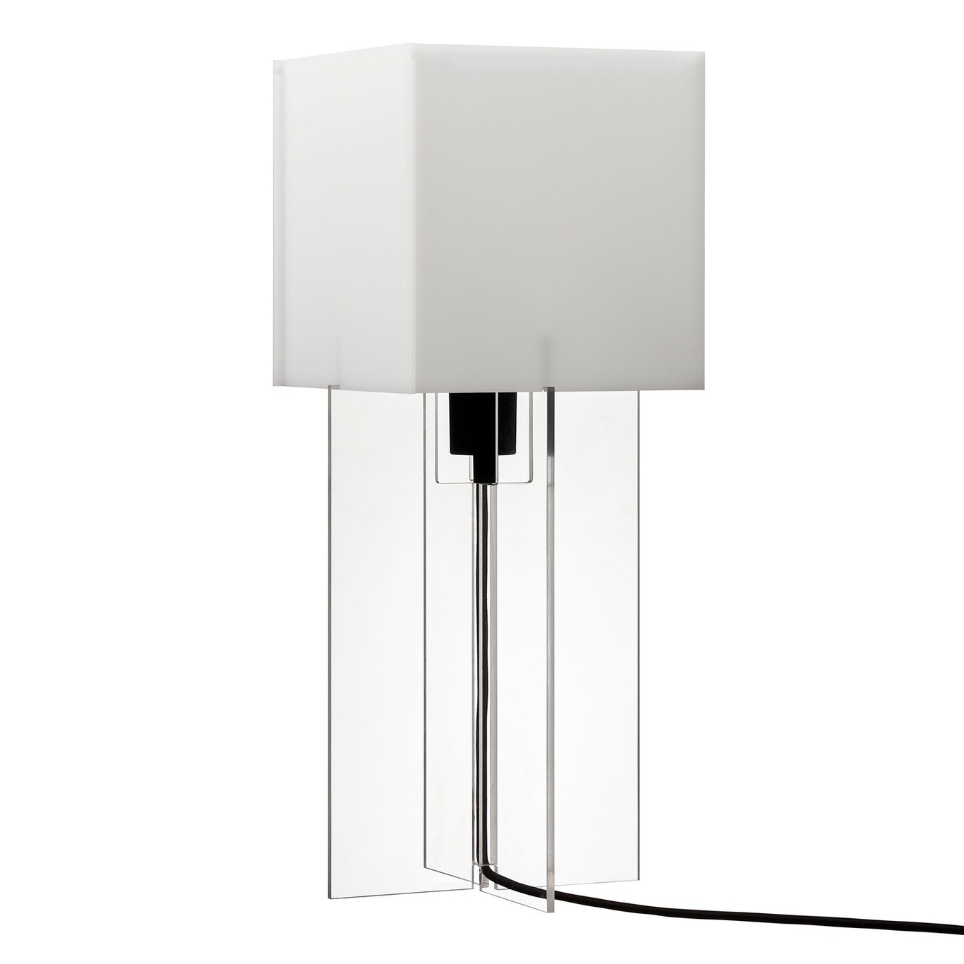 Cross-Plex T-500 Table Lamp, Opal/ Clear