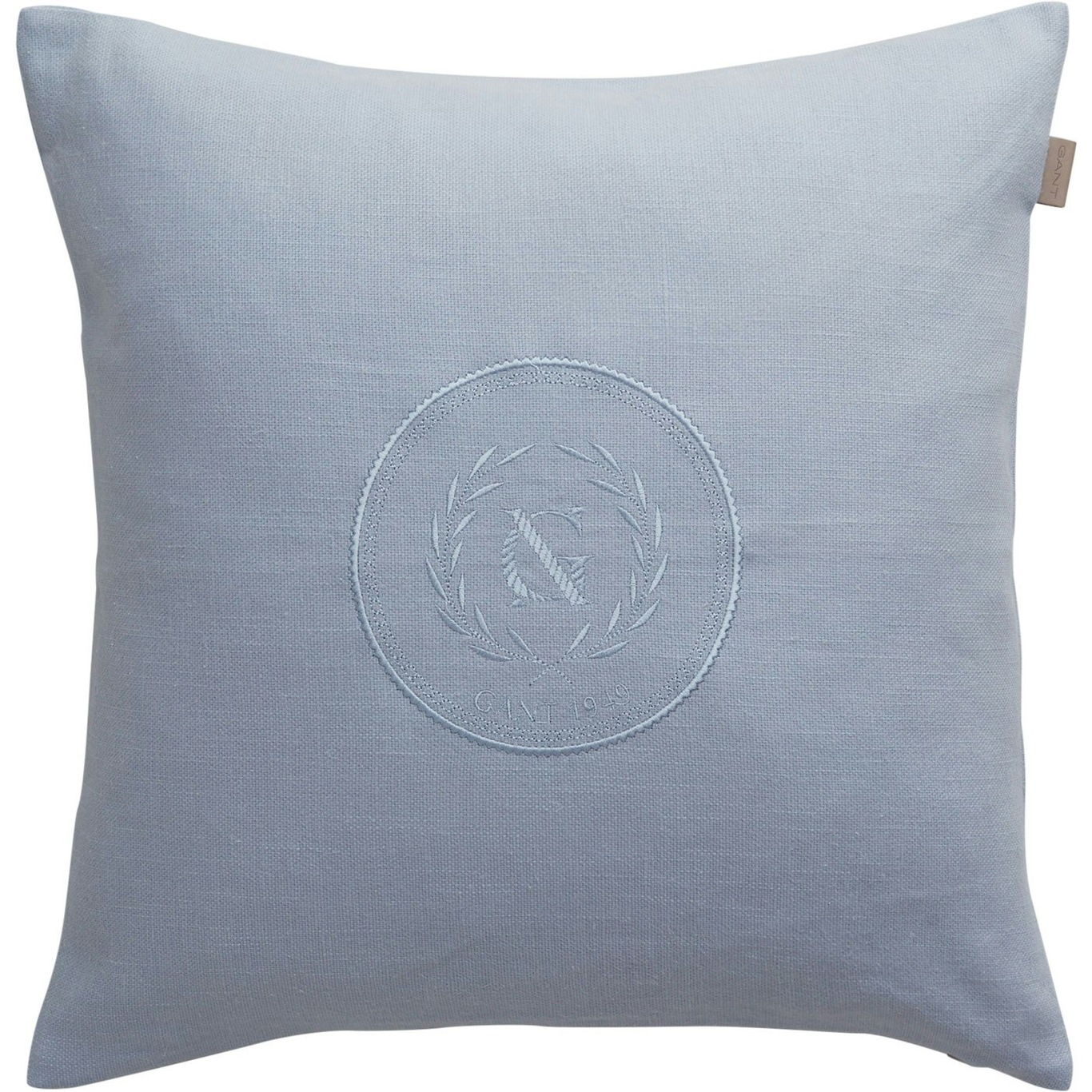 Tonal Crest Cushion Cover 50x50 cm, Polar Blue