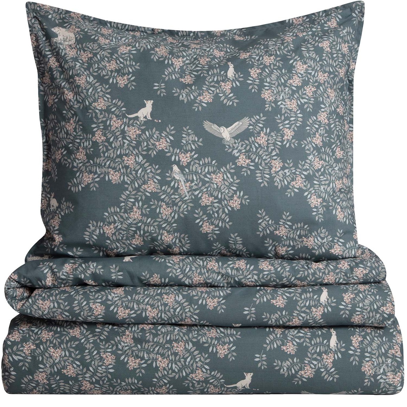 Fauna Forest Bed Set 150x210 + 50x60 cm, Single