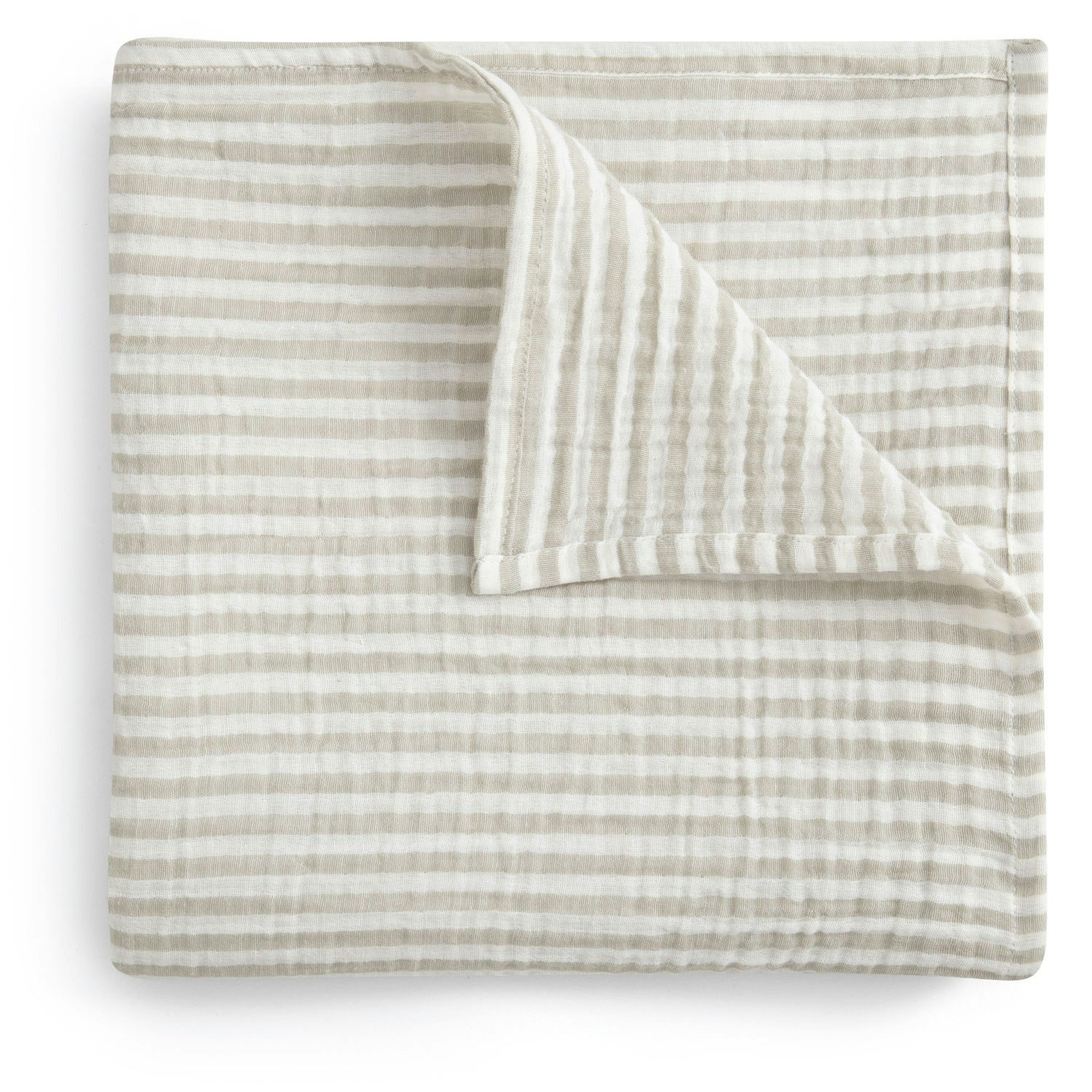 Stripe Anjou Swaddle Blanket Muslin, 110x110 cm