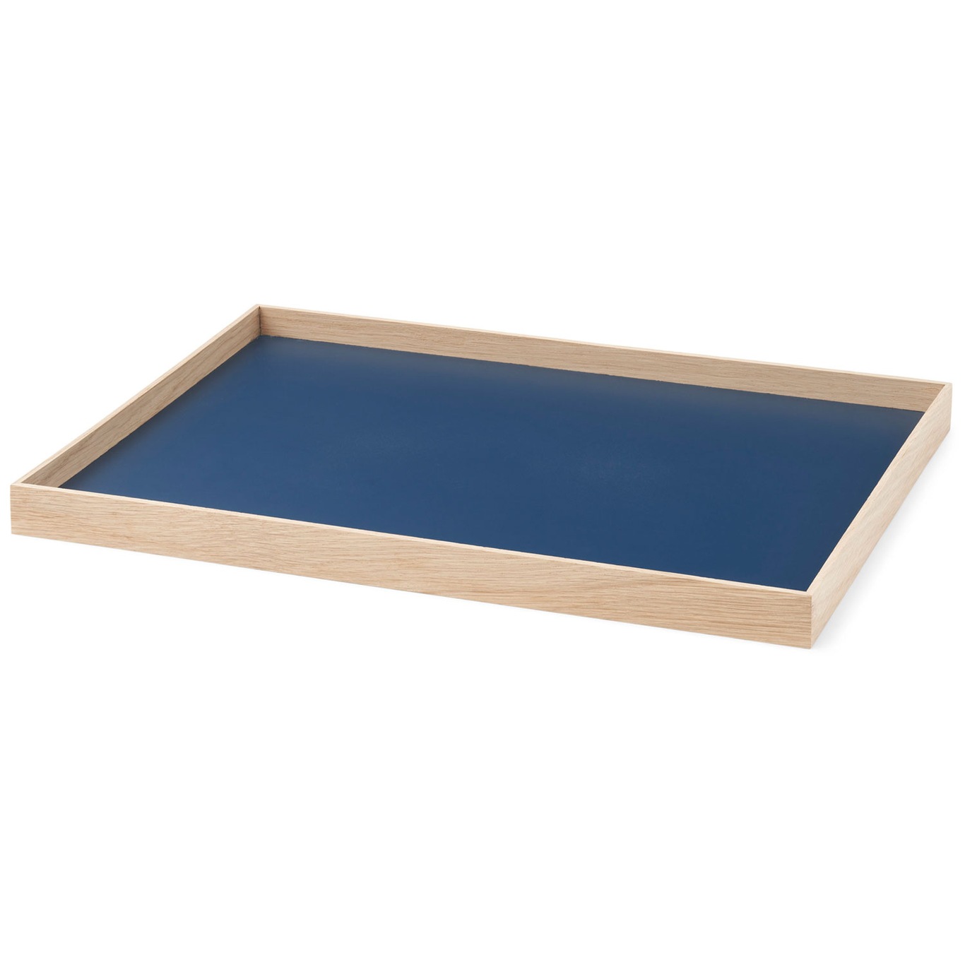 Frame Tray Oak / Blue Medium 34 x 23.2 cm